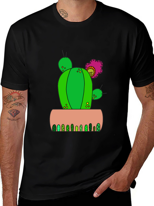 Cactus Flower Graphic Tee - Desert Style Shirt