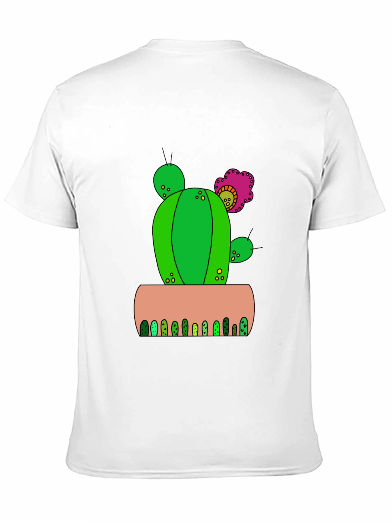 Cactus Flower Graphic Tee - Desert Style Shirt