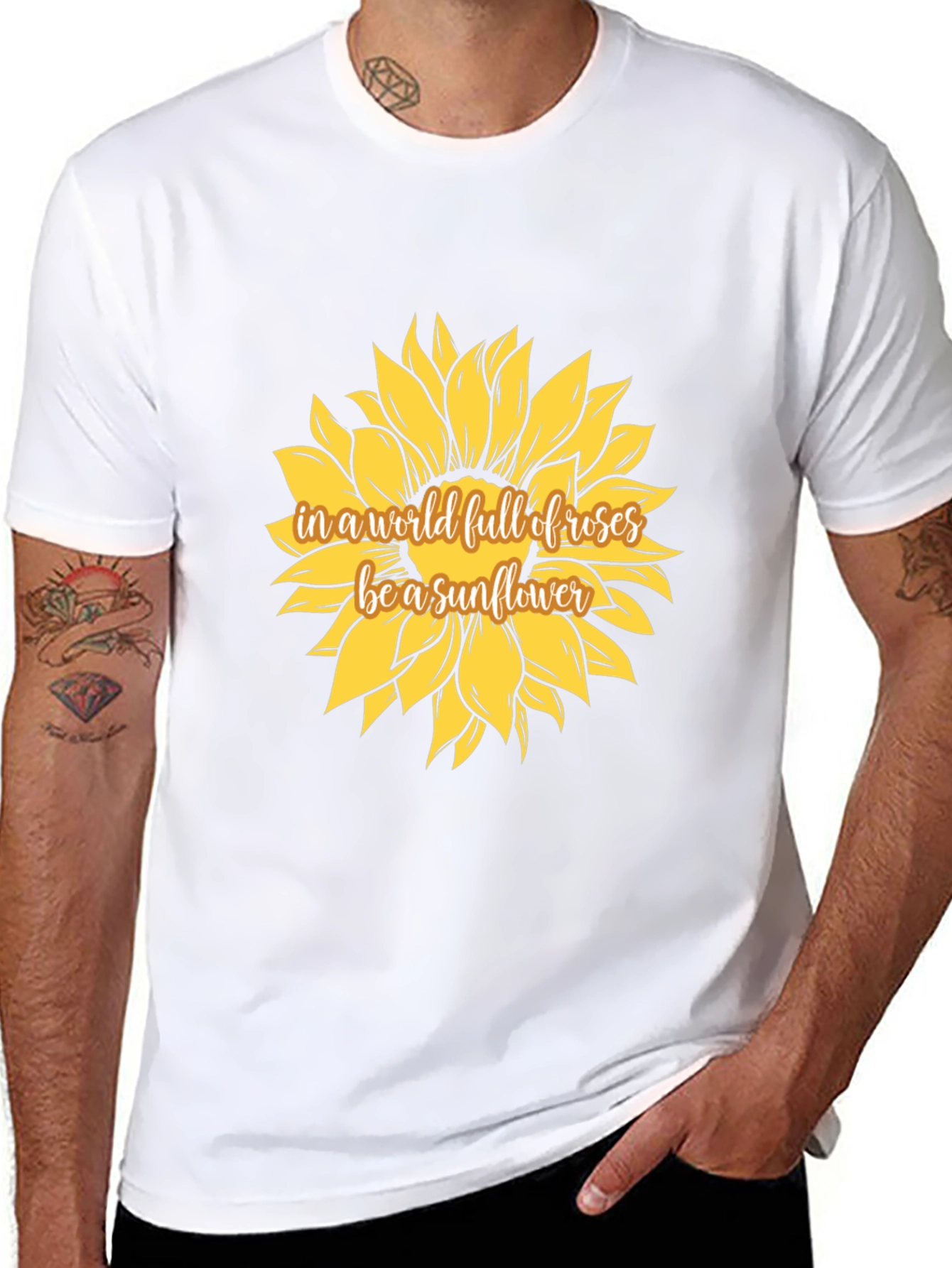 Sunflower Graphic Tee - Be a Sunflower