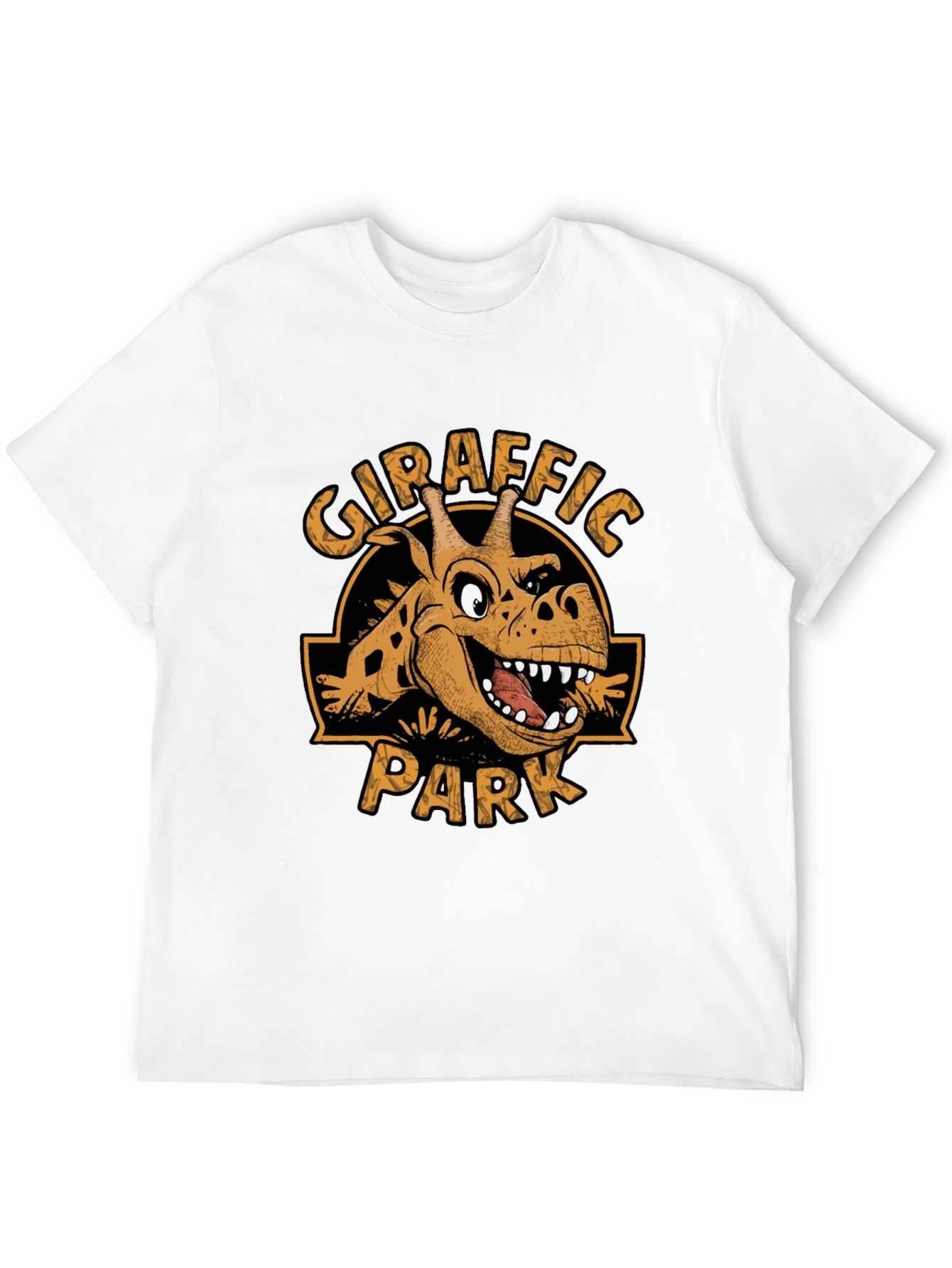 Giraffaic Park T-Shirt - Novelty Giraffe Jurassic Parody