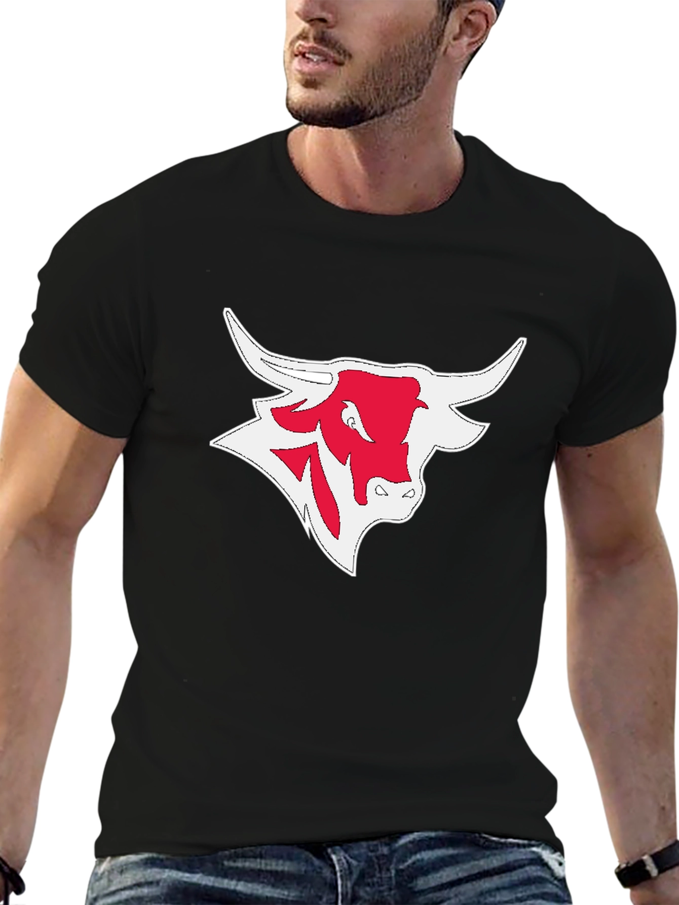 Bull Graphic Black T-Shirt