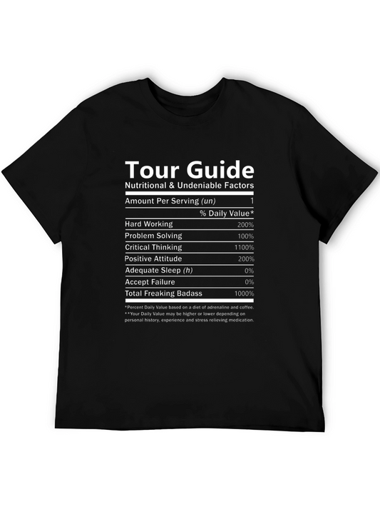 Tour Guide Nutritional Facts T-Shirt