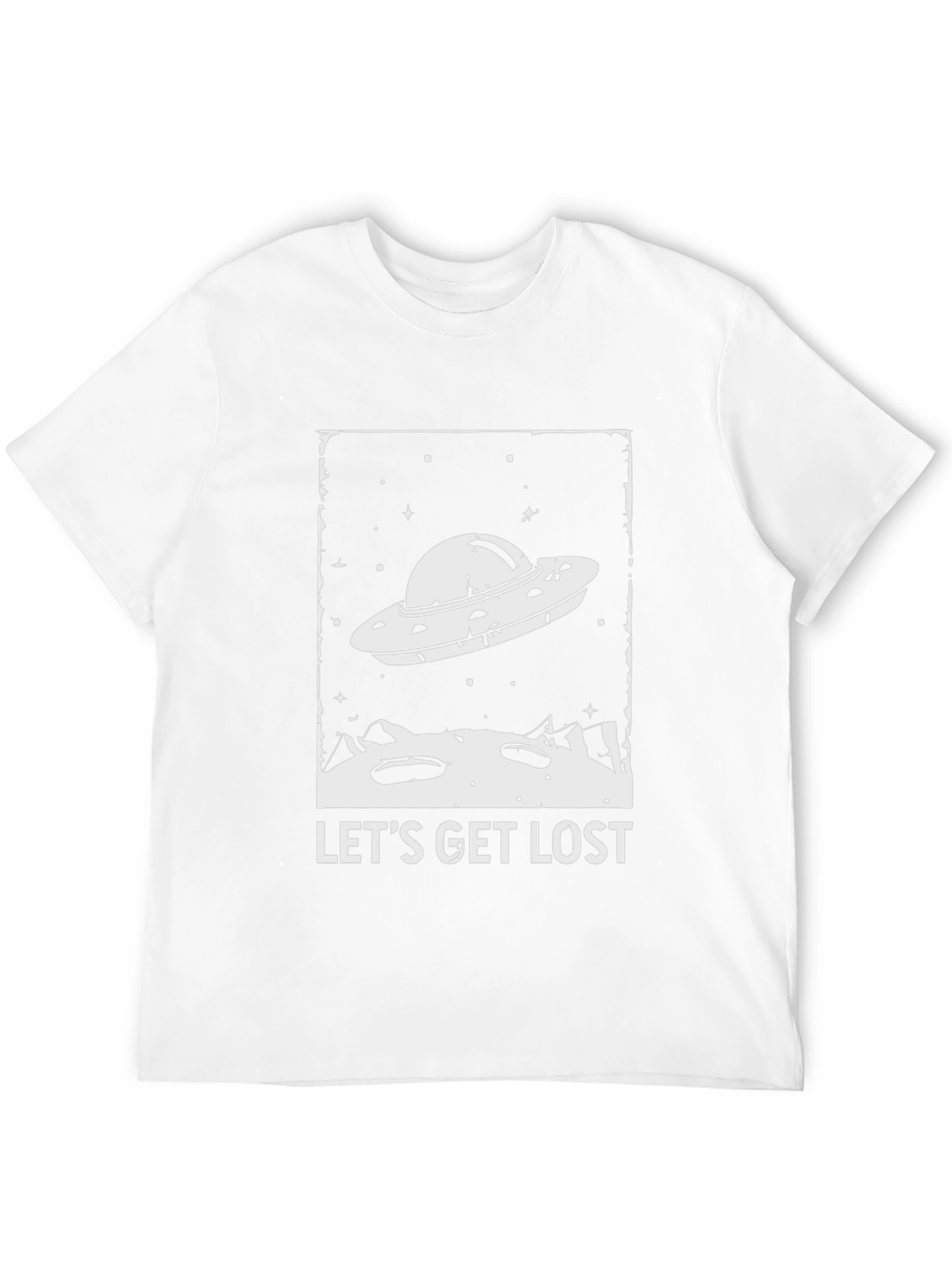 Lets Get Lost UFO Graphic T-Shirt