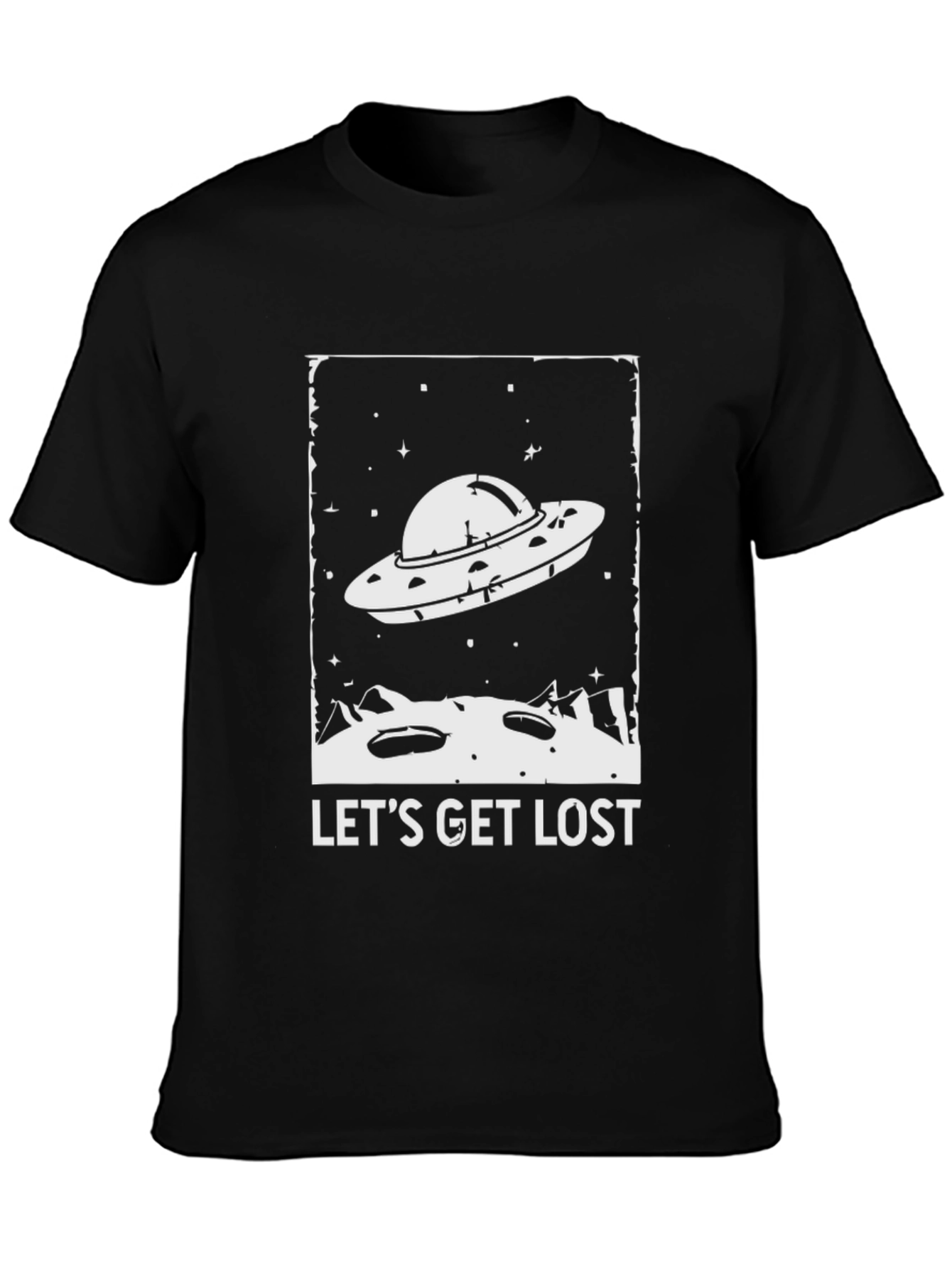 Lets Get Lost UFO Graphic T-Shirt