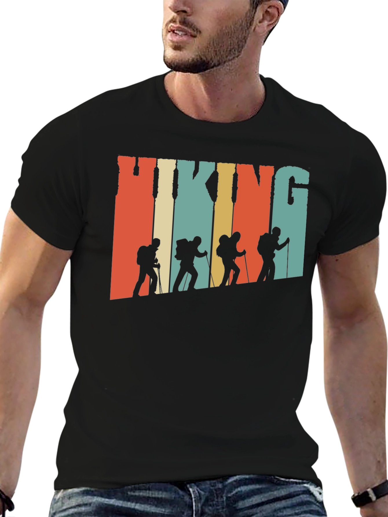 Retro Hiking T-Shirt - Adventure Ready!