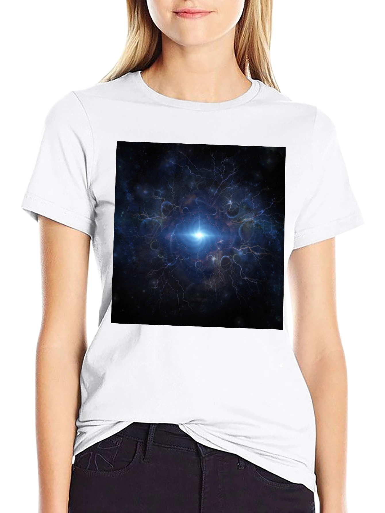 Cosmic Lightning Graphic Tee