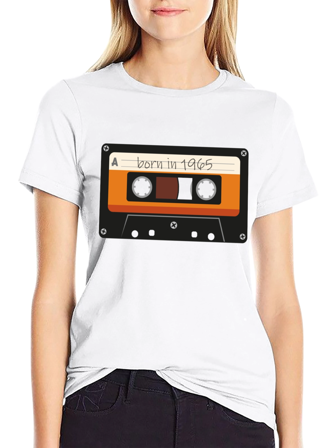 Born in 1965 Cassette Graphic T-Shirt