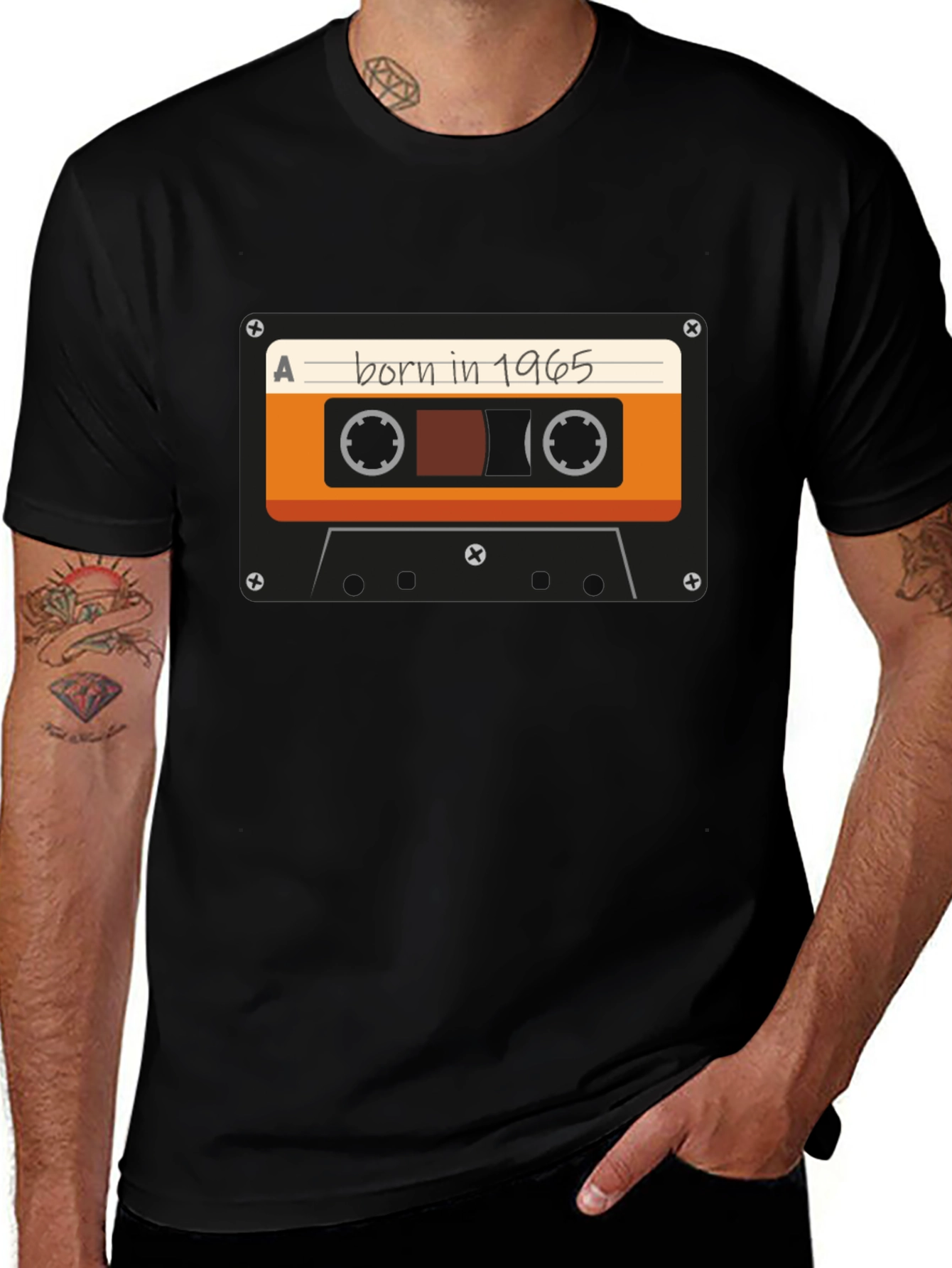 Born in 1965 Cassette Graphic T-Shirt
