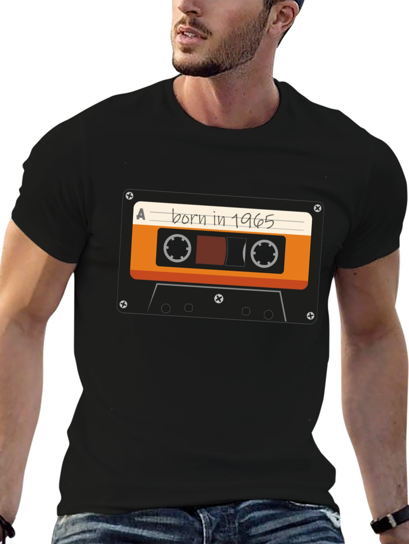 Born in 1965 Cassette Graphic T-Shirt