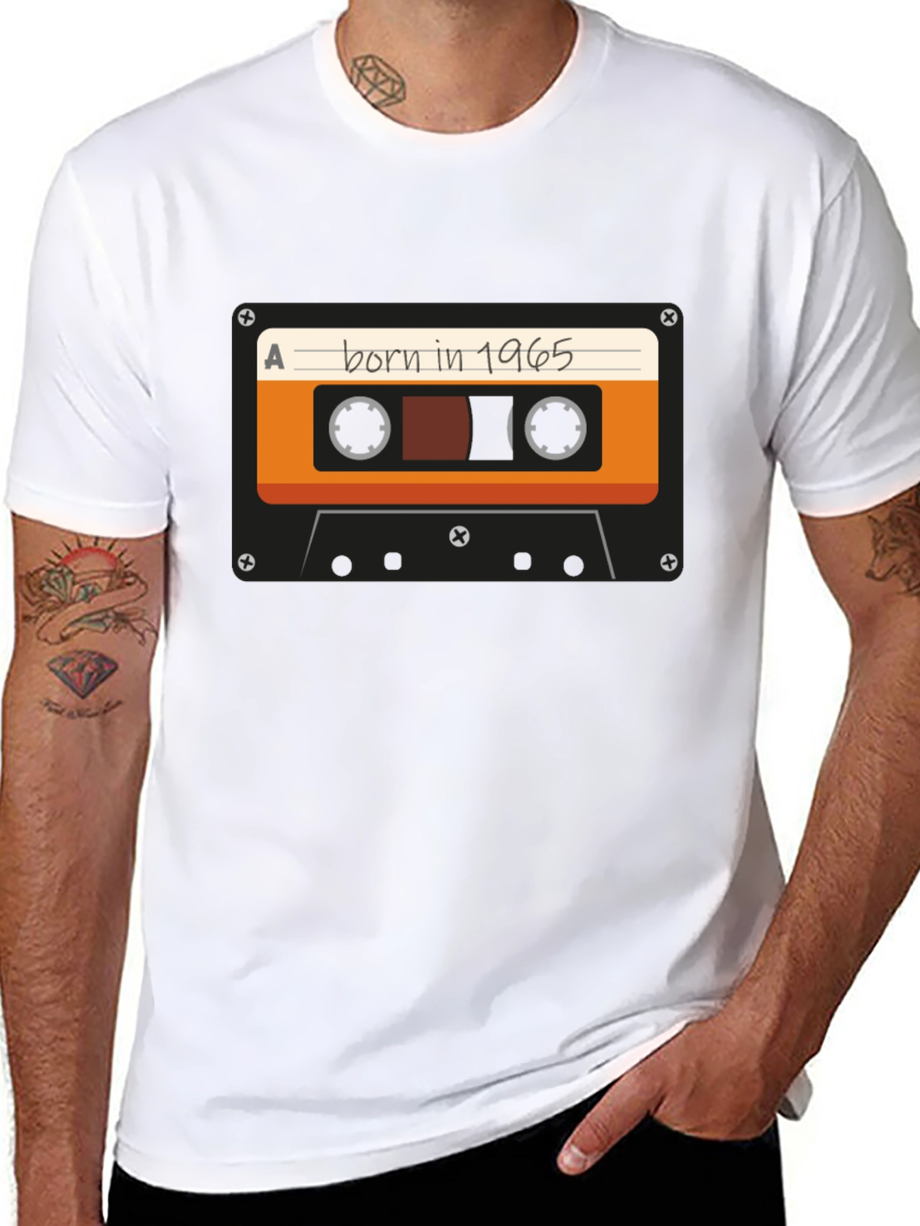 Born in 1965 Cassette Graphic T-Shirt