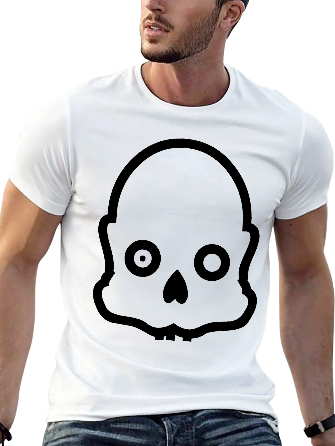 Skull Graphic Black T-Shirt for Men