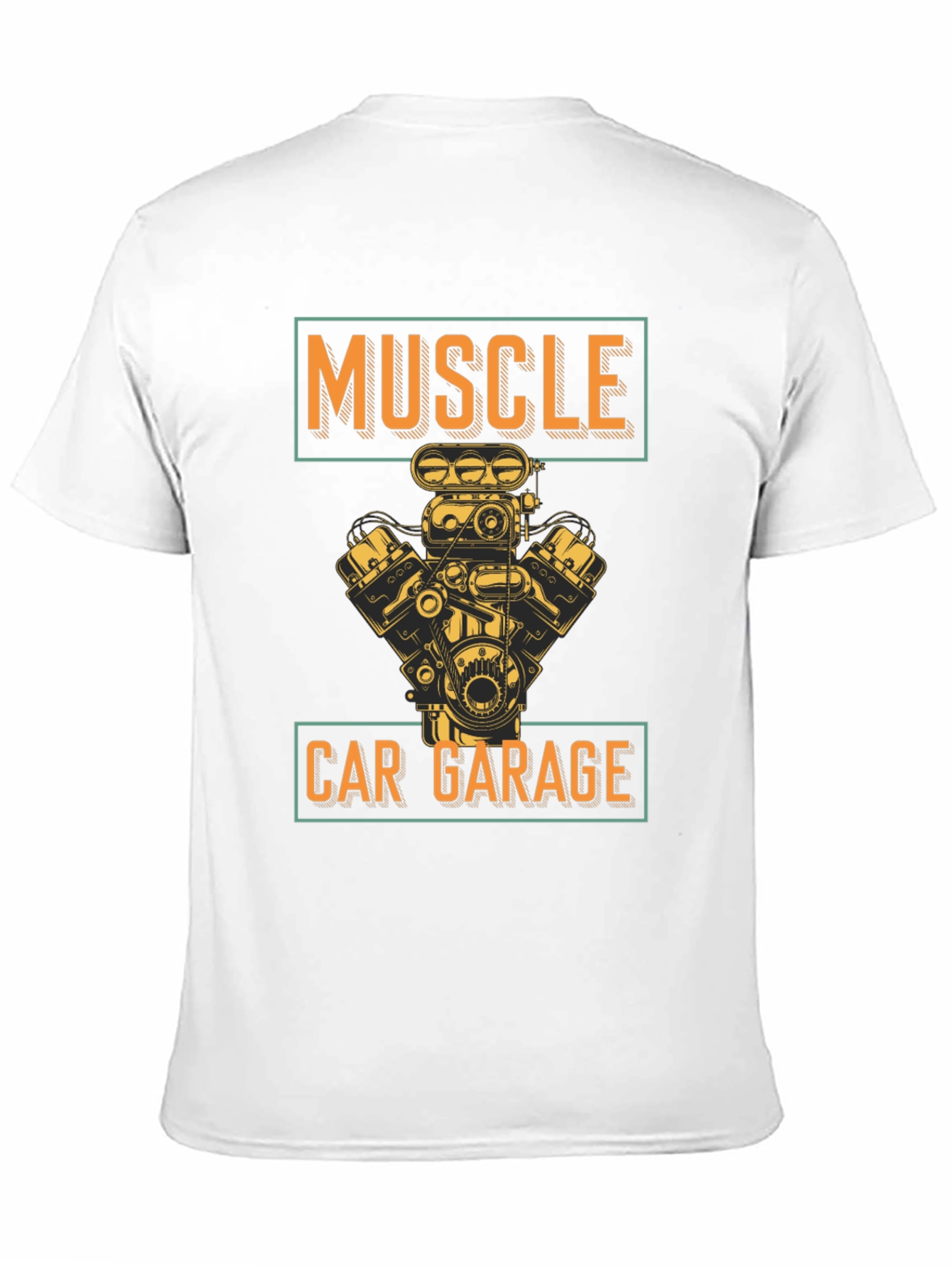 Muscle Car Garage Graphic Tee - Black