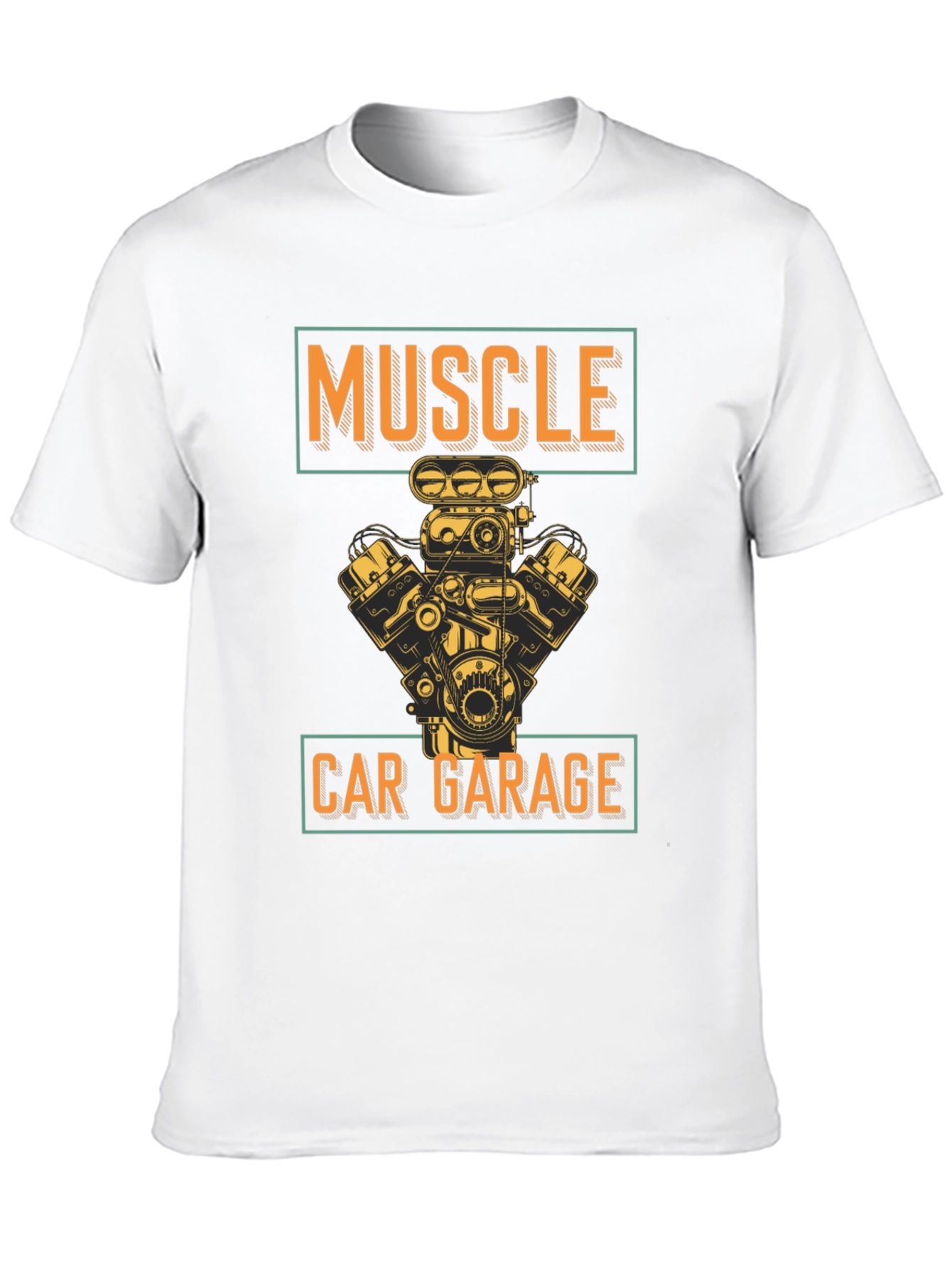 Muscle Car Garage Graphic Tee - Black