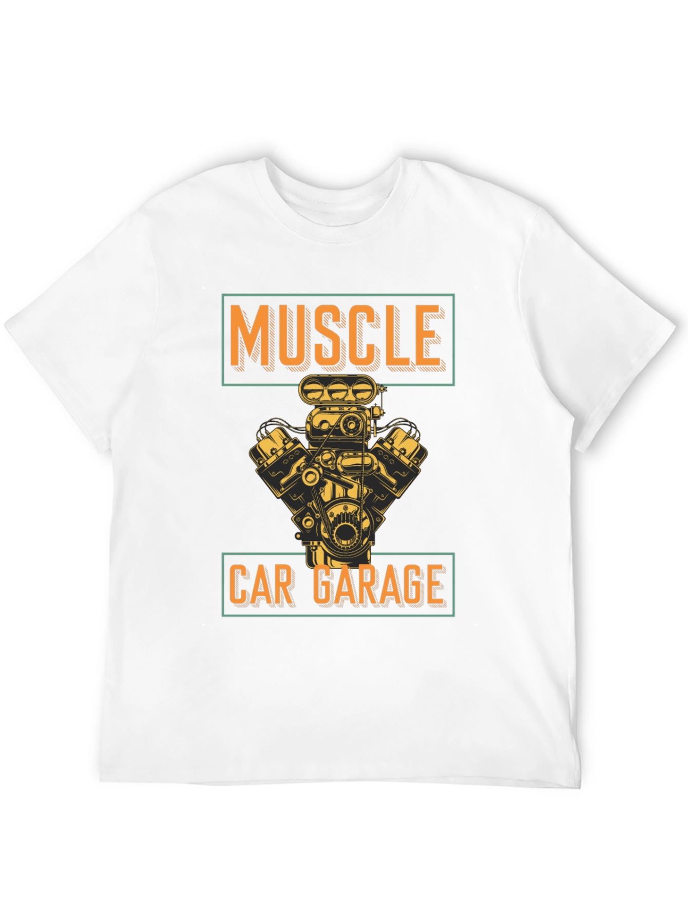 Muscle Car Garage Graphic Tee - Black