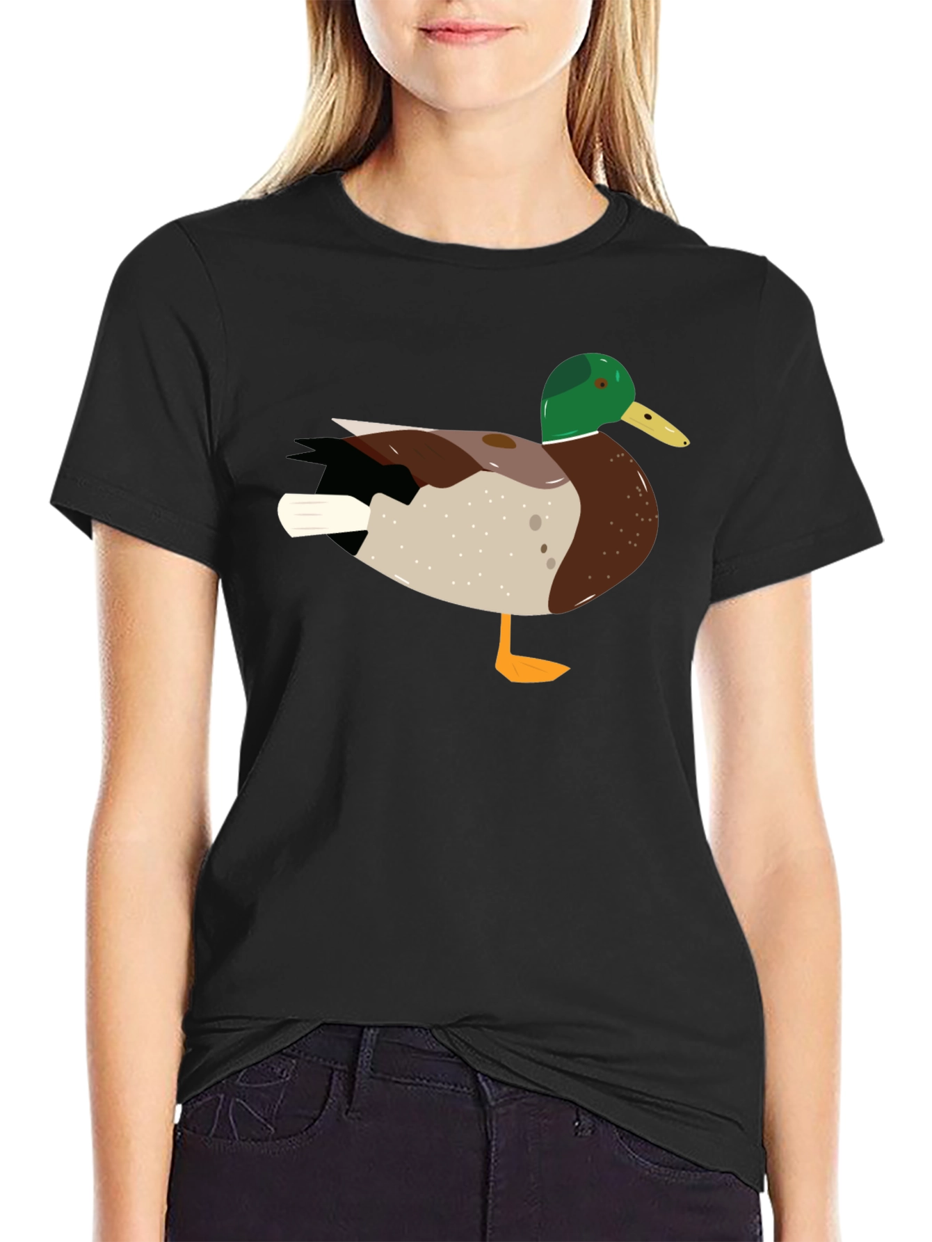 Duck Graphic T-Shirt - Mens Crew Neck Tee