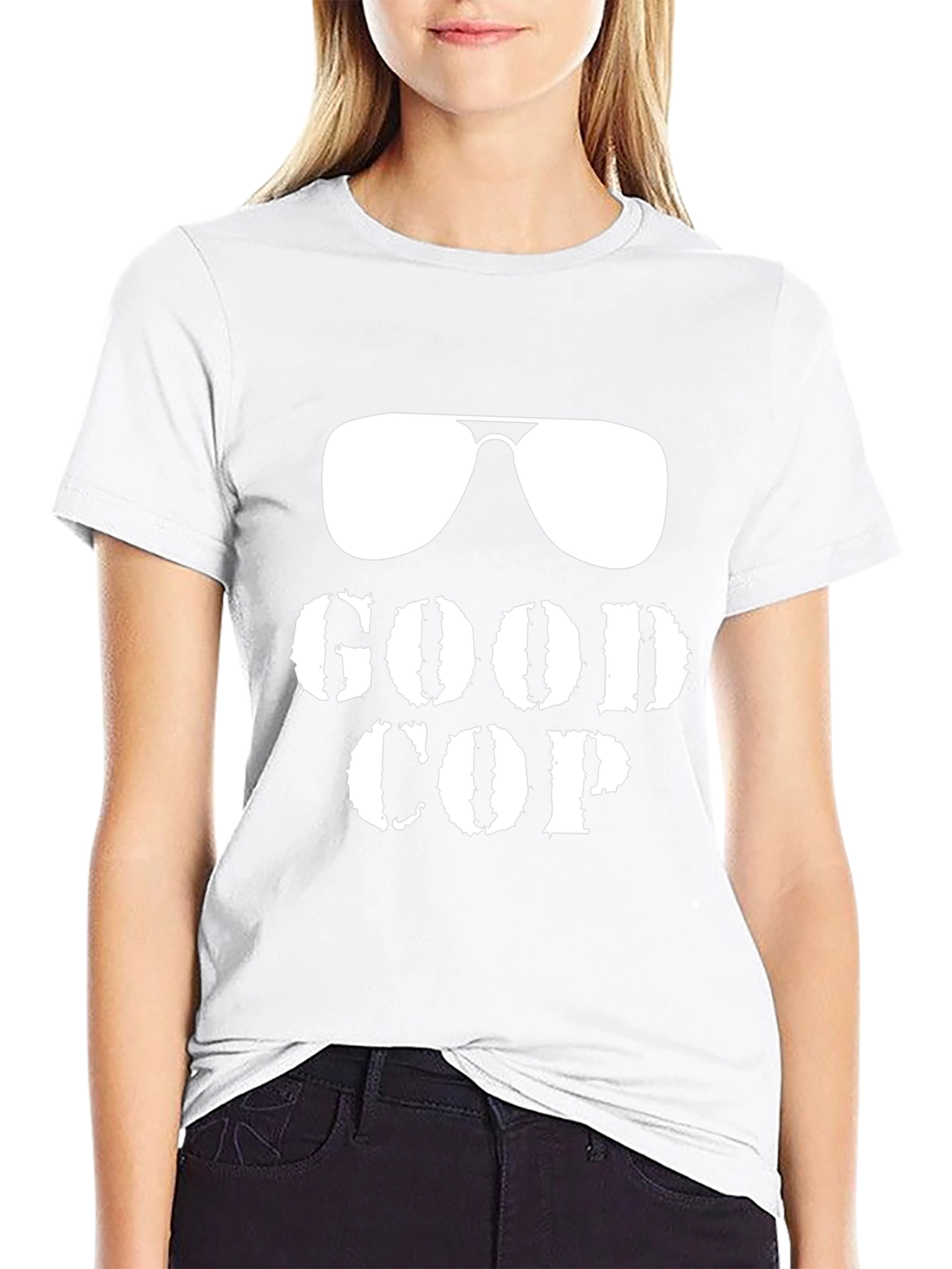 Good Cop T-Shirt Funny Sunglasses Design Tee