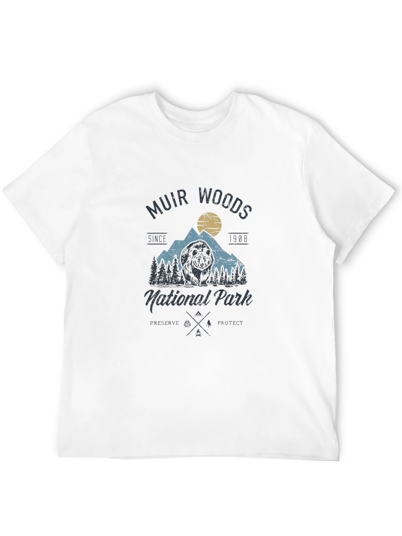 Muir Woods National Park Black T-Shirt