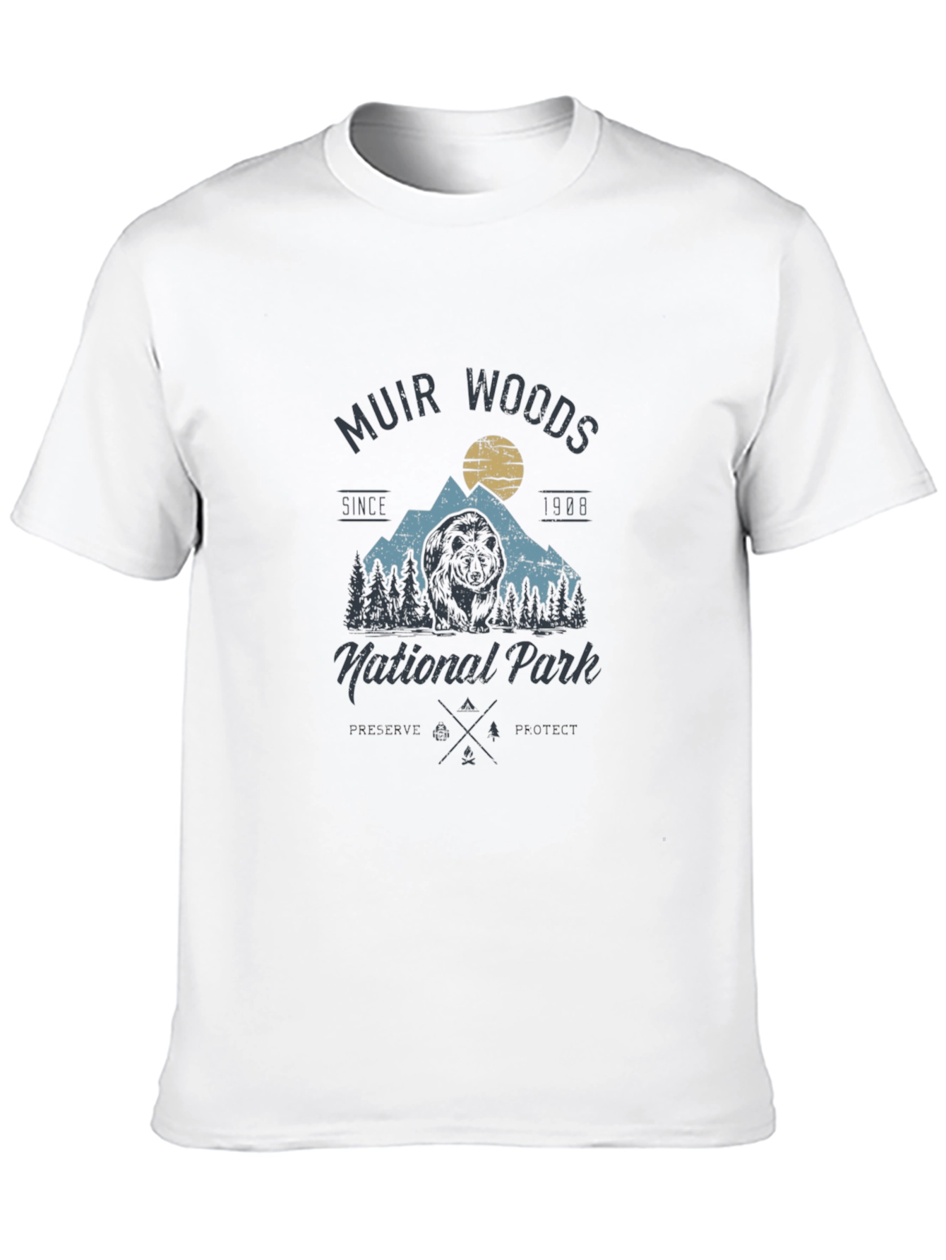 Muir Woods National Park Black T-Shirt