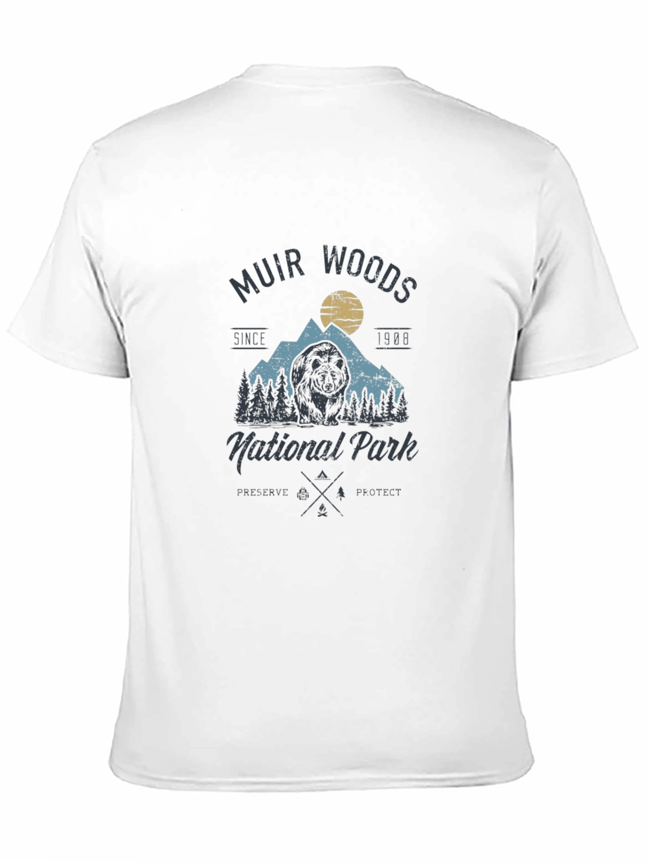 Muir Woods National Park Black T-Shirt