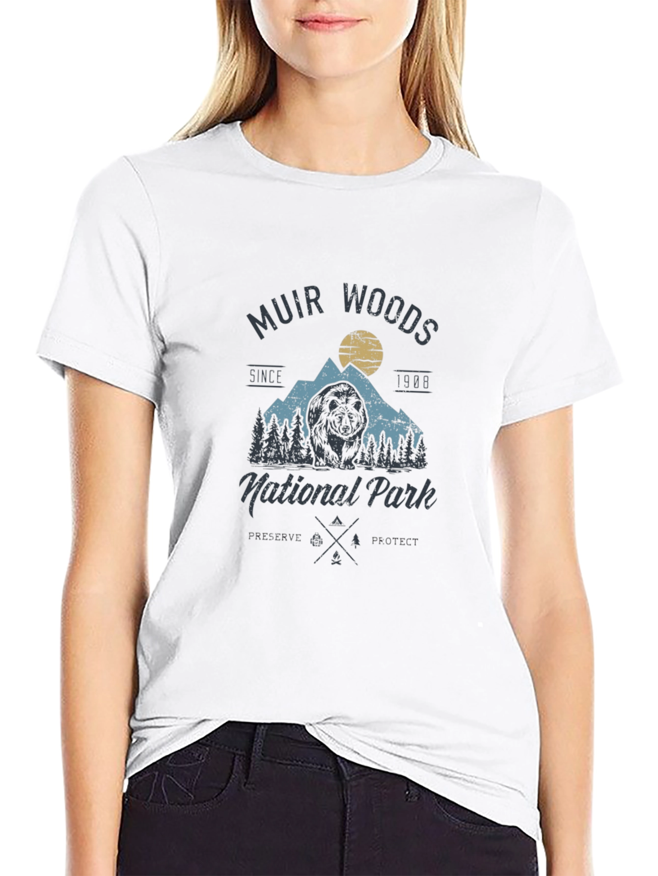 Muir Woods National Park Black T-Shirt