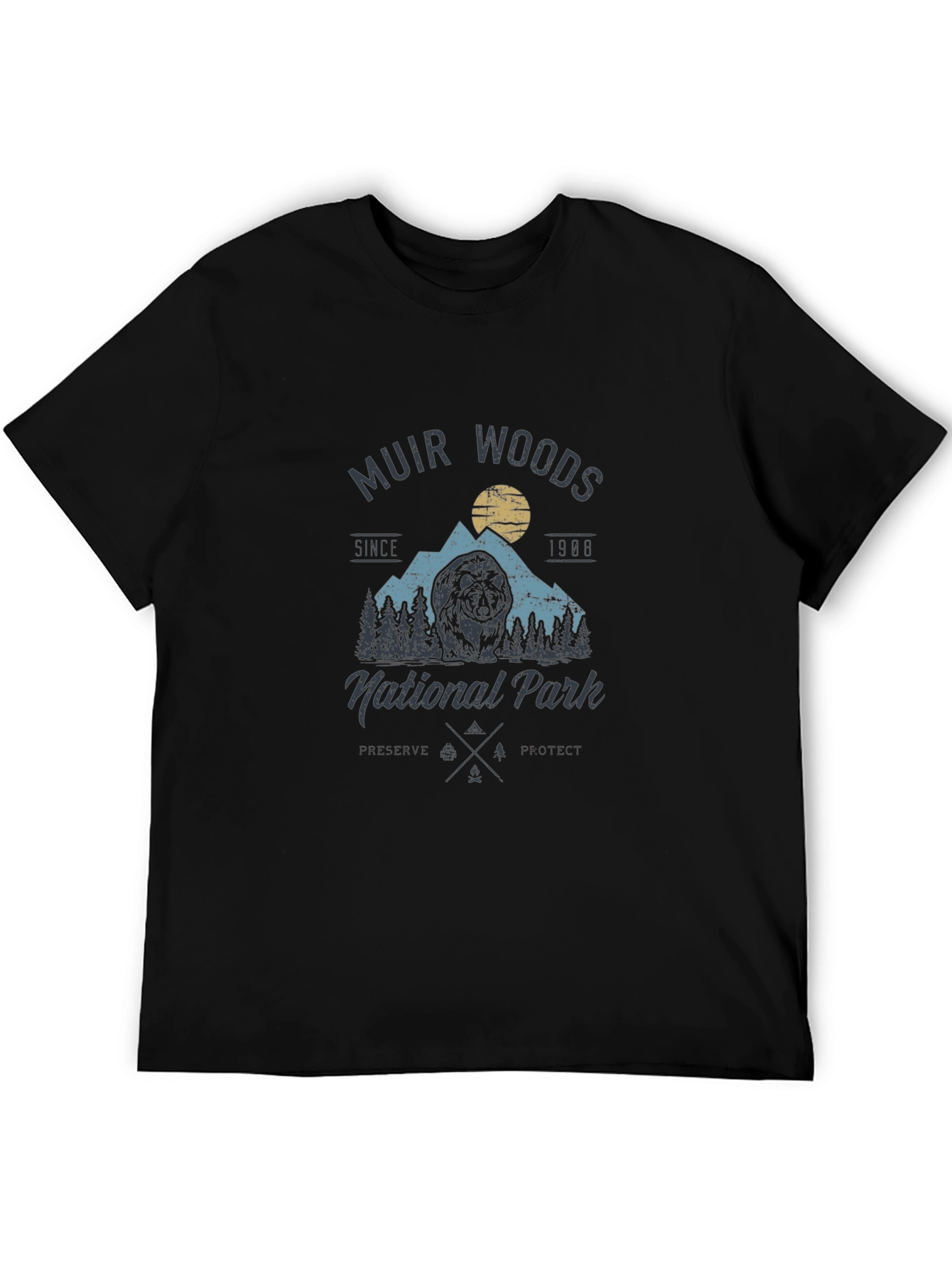 Muir Woods National Park Black T-Shirt