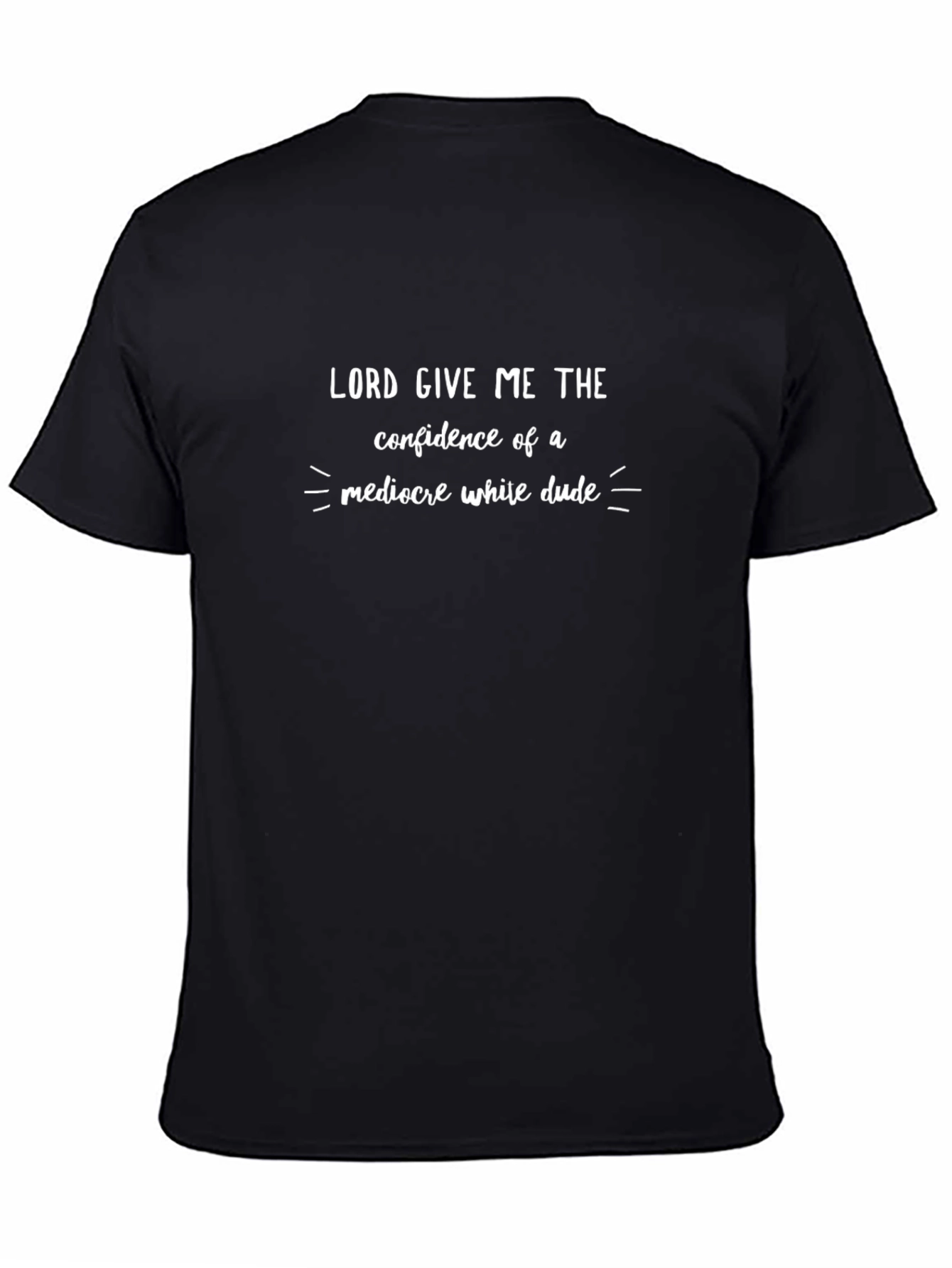 Confidence Black Graphic Tee for Men