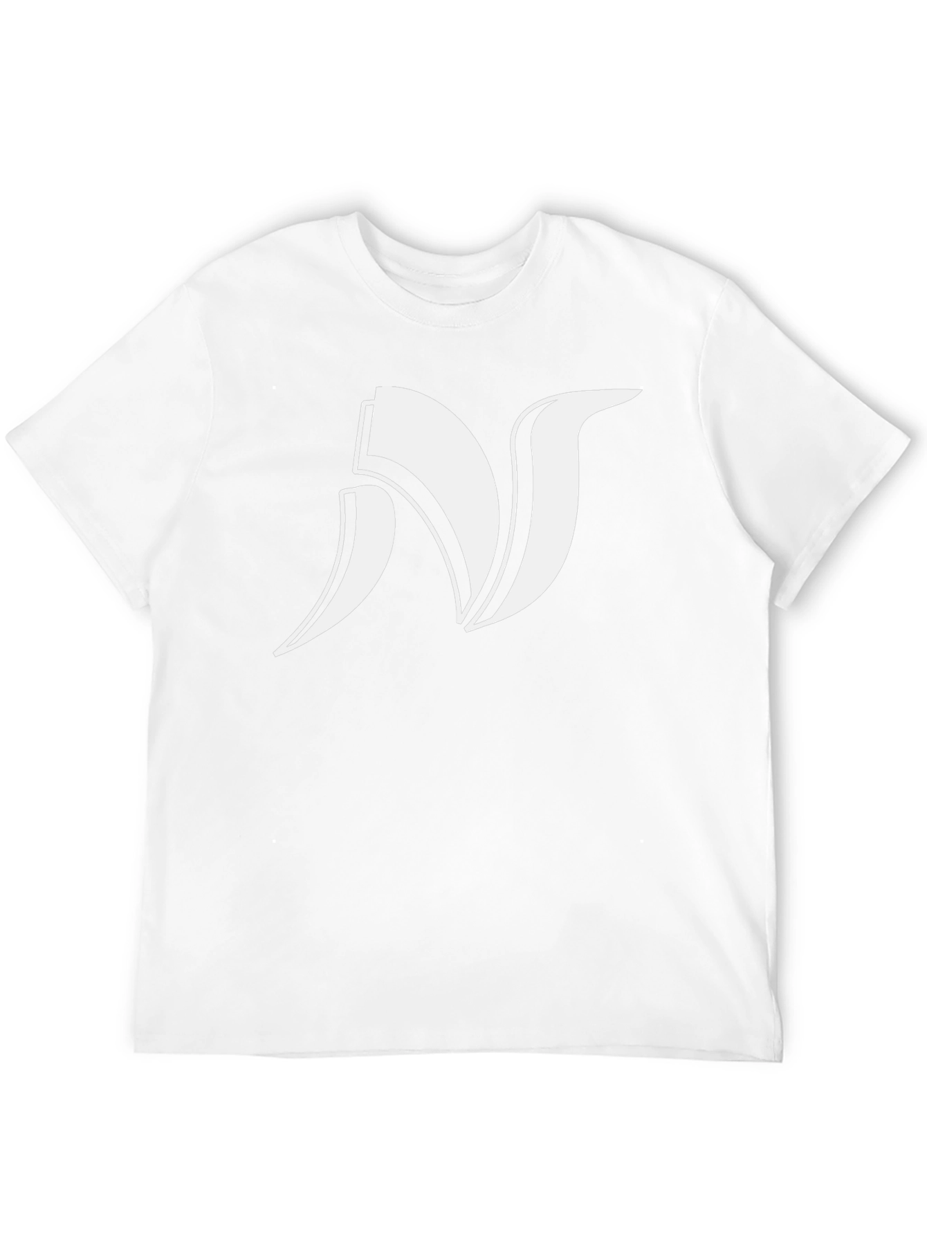 Bold Initial N Graphic Black Tee