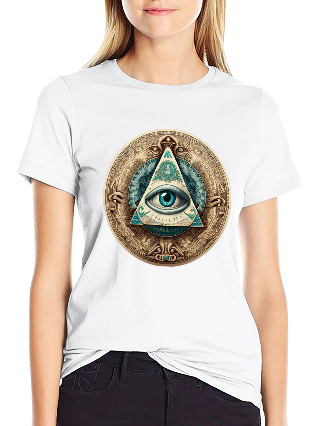 All Seeing Eye Graphic Tee - Illuminati Design