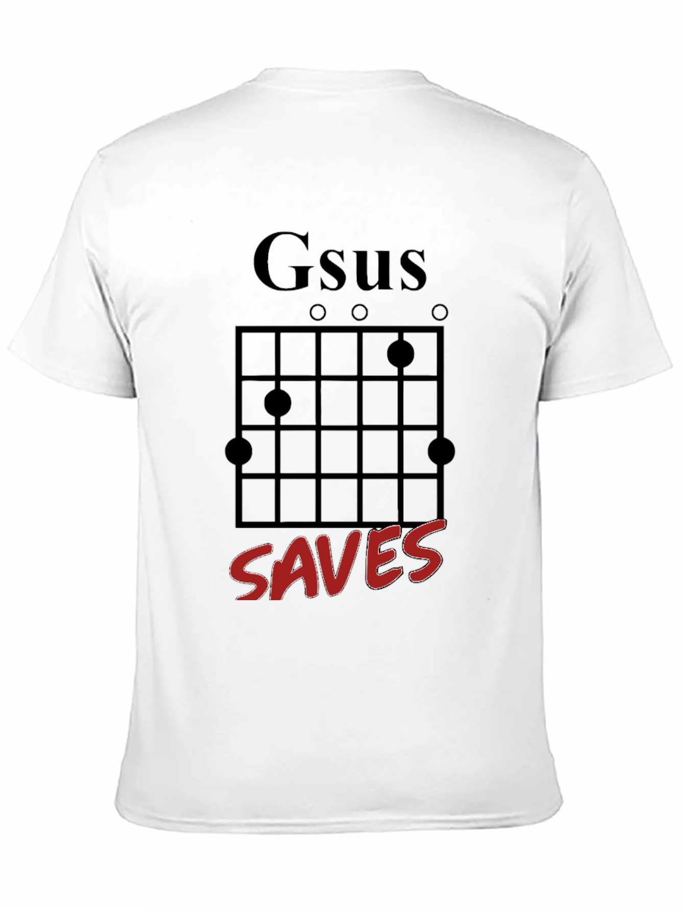 Gesus Saves Graphic T-Shirt - Black Crew Neck Tee