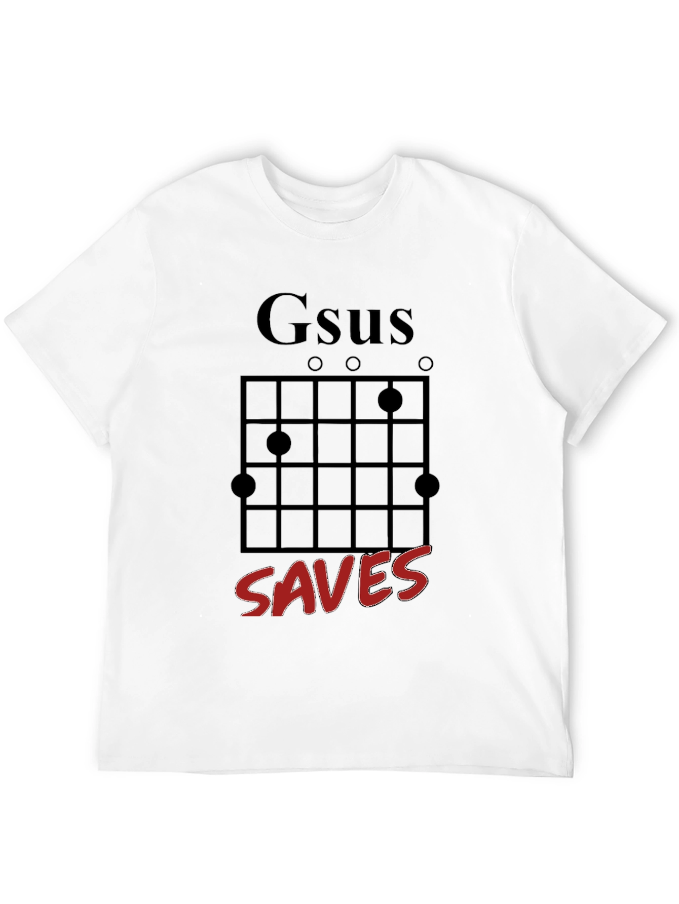 Gesus Saves Graphic T-Shirt - Black Crew Neck Tee