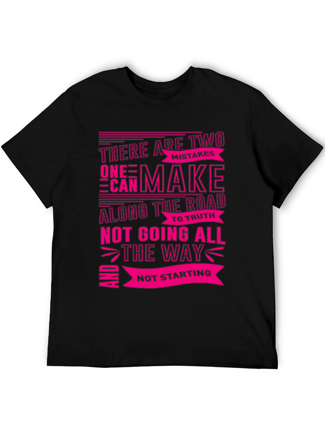 Motivational Graphic T-Shirt - Two Mistakes