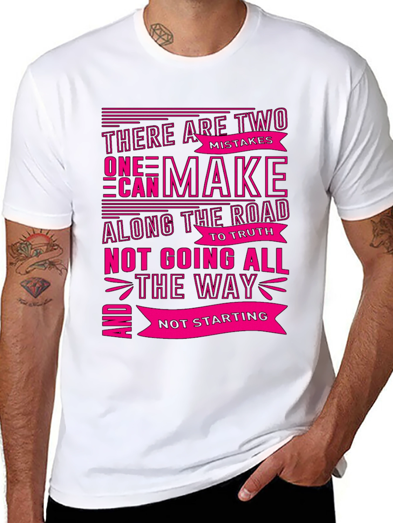 Motivational Graphic T-Shirt - Two Mistakes