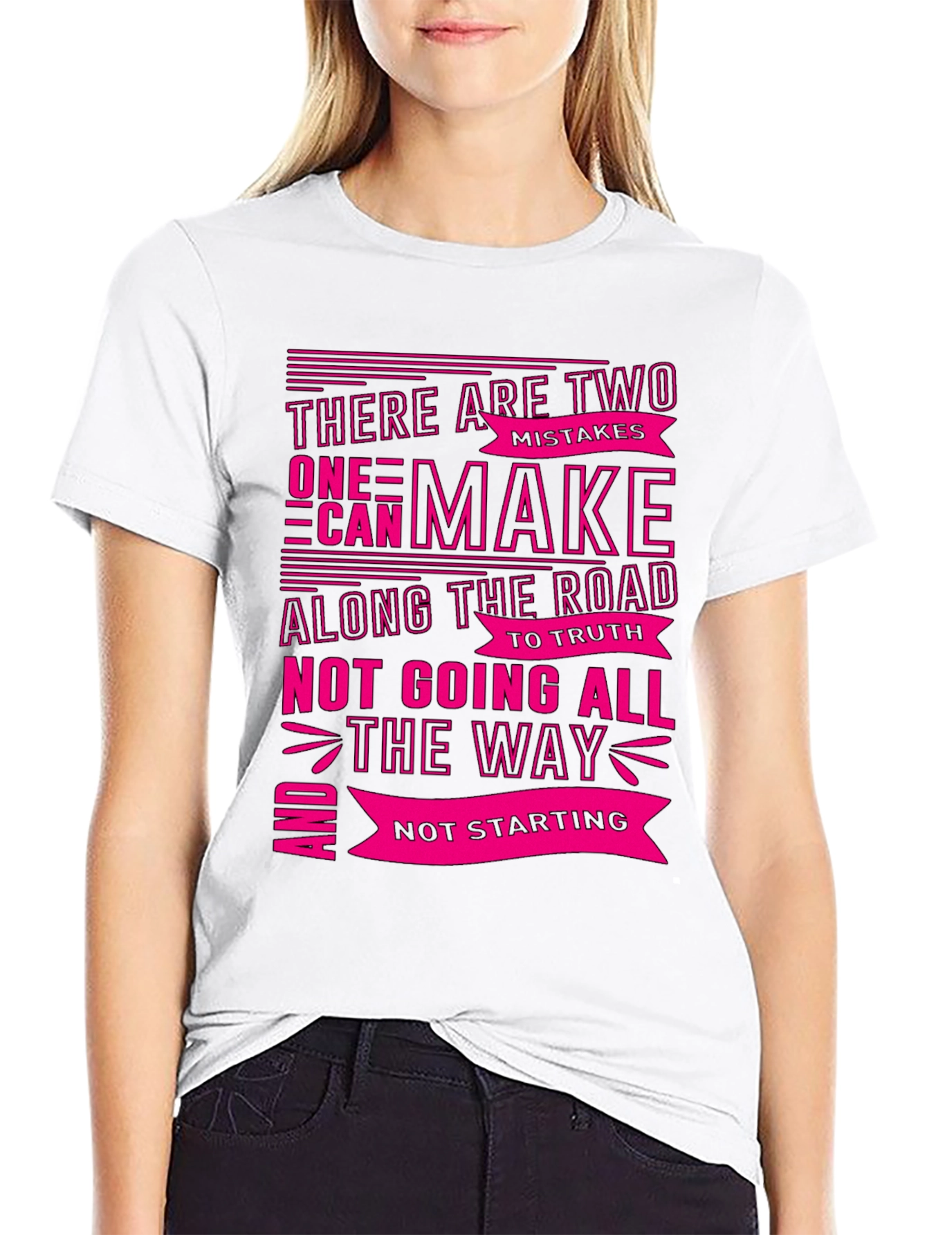 Motivational Graphic T-Shirt - Two Mistakes