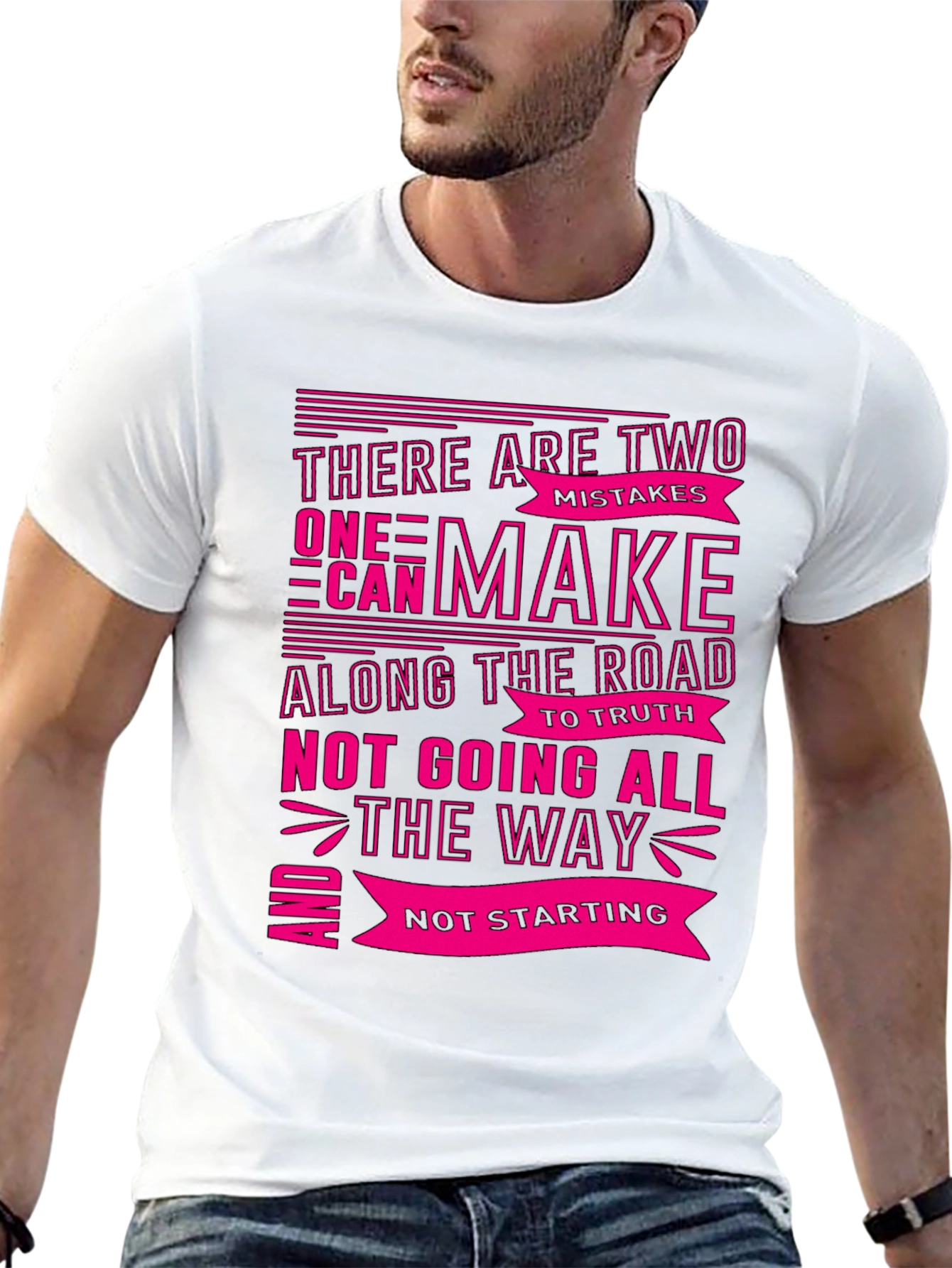 Motivational Graphic T-Shirt - Two Mistakes