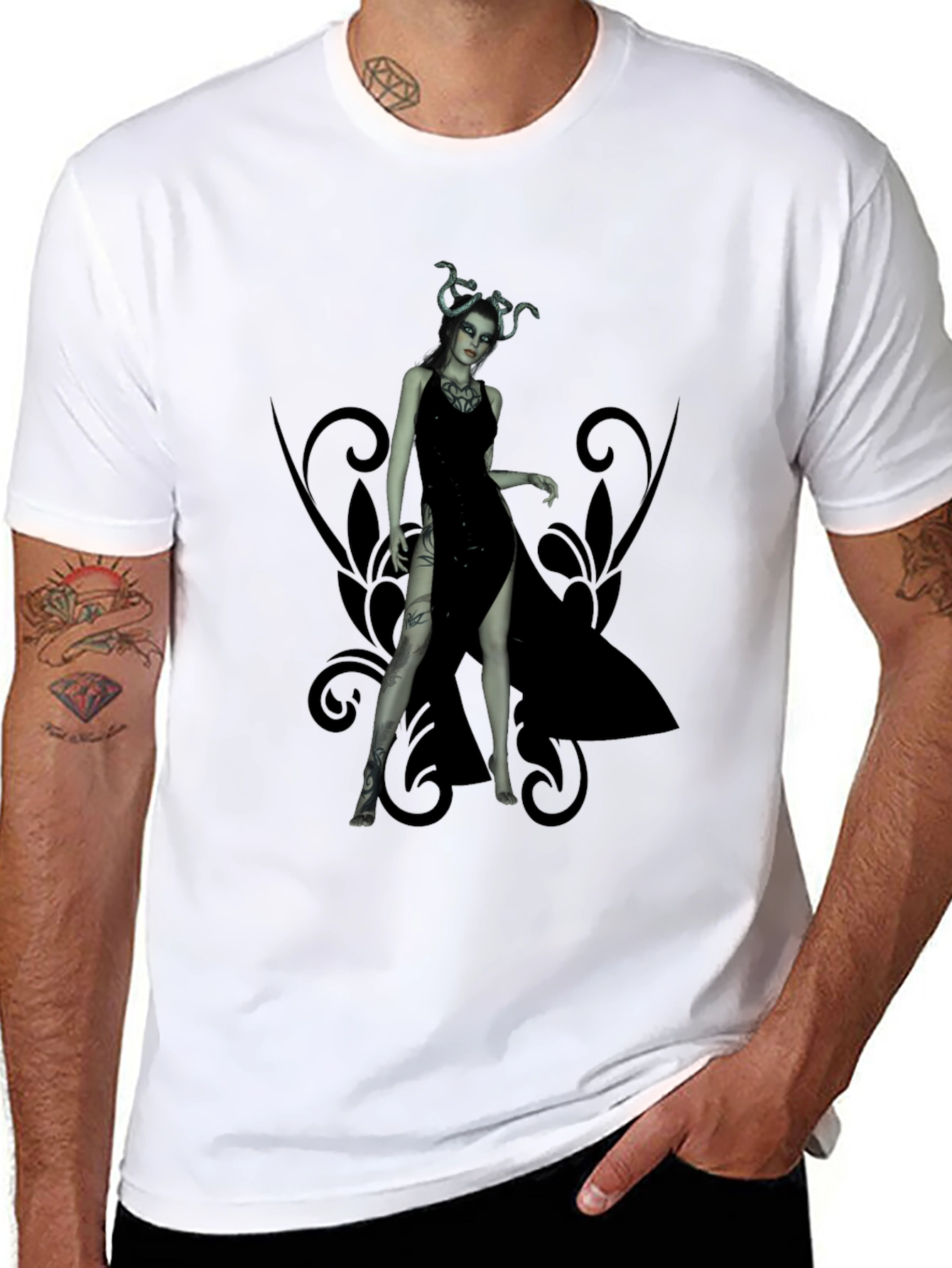 Medusa Graphic Black T-Shirt