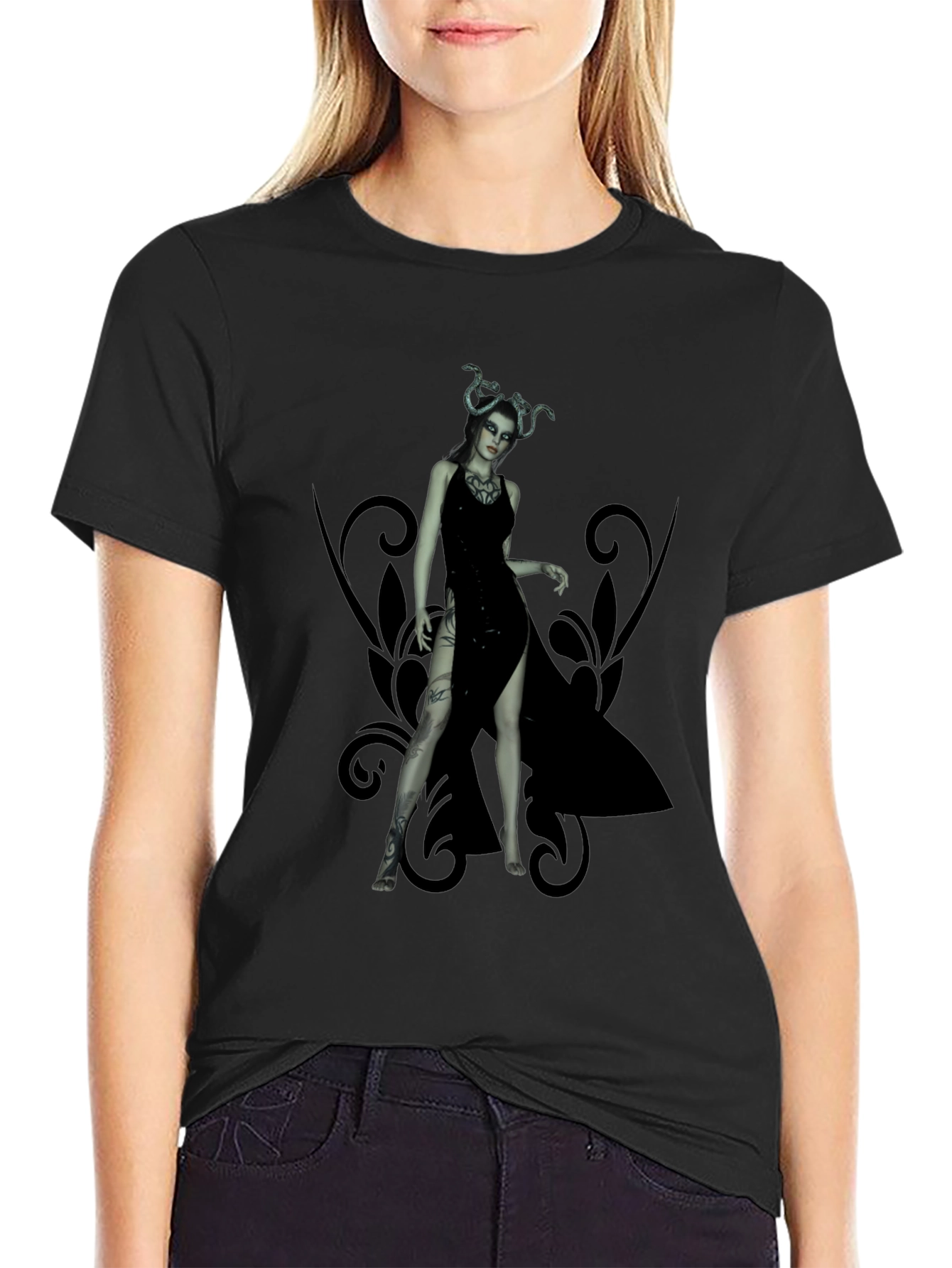 Medusa Graphic Black T-Shirt