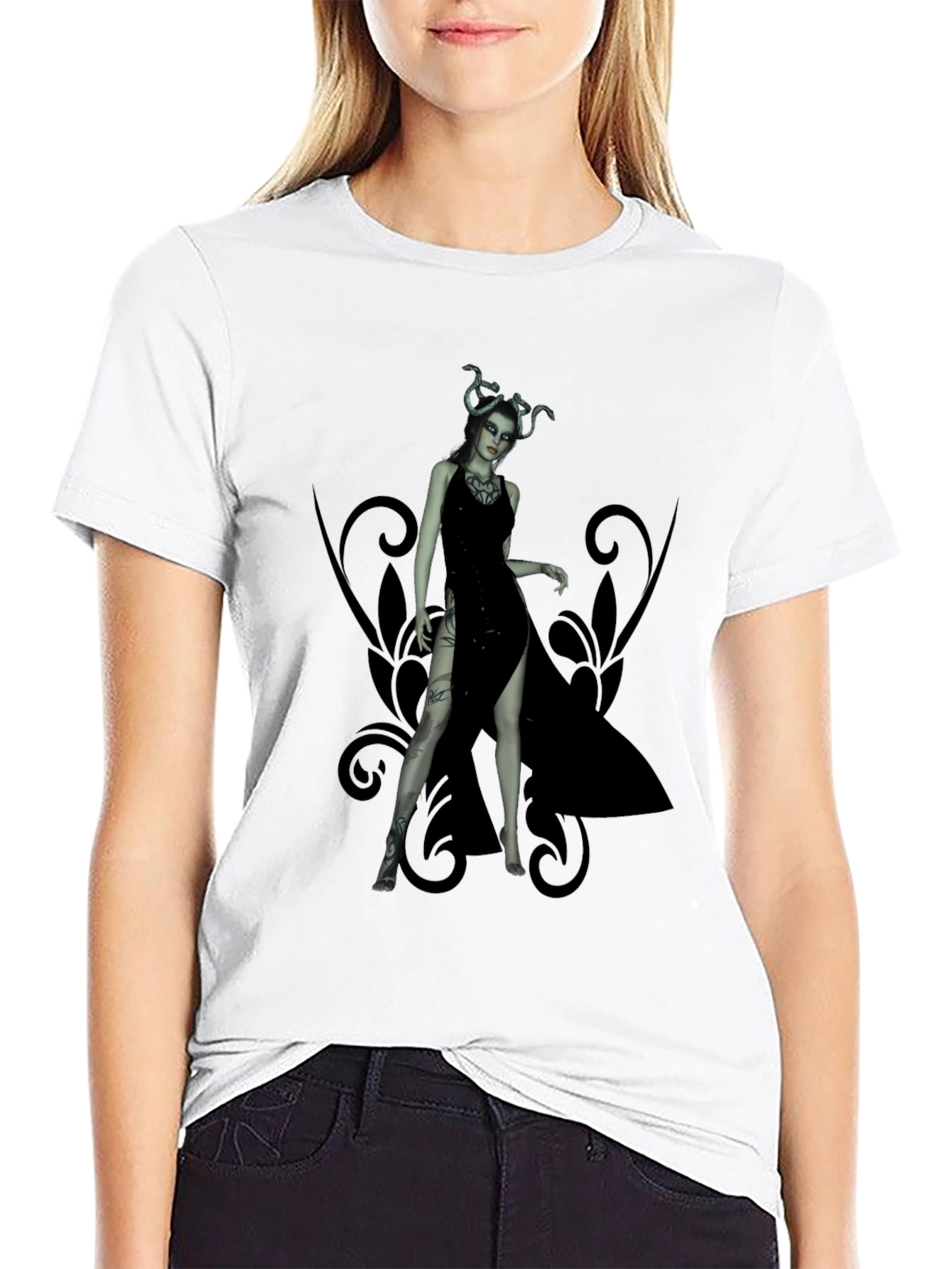 Medusa Graphic Black T-Shirt