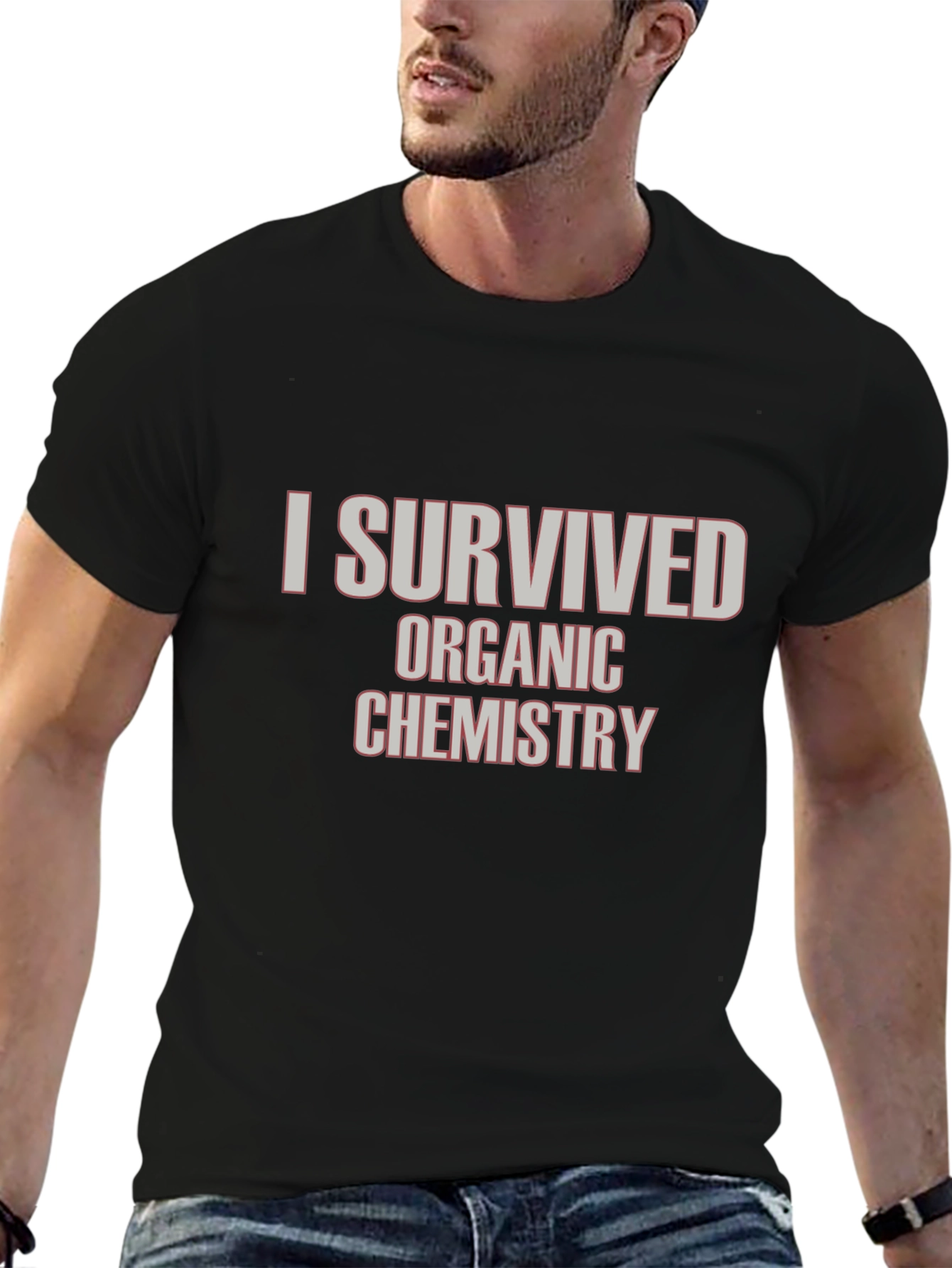 I Survived Organic Chemistry Black T-Shirt