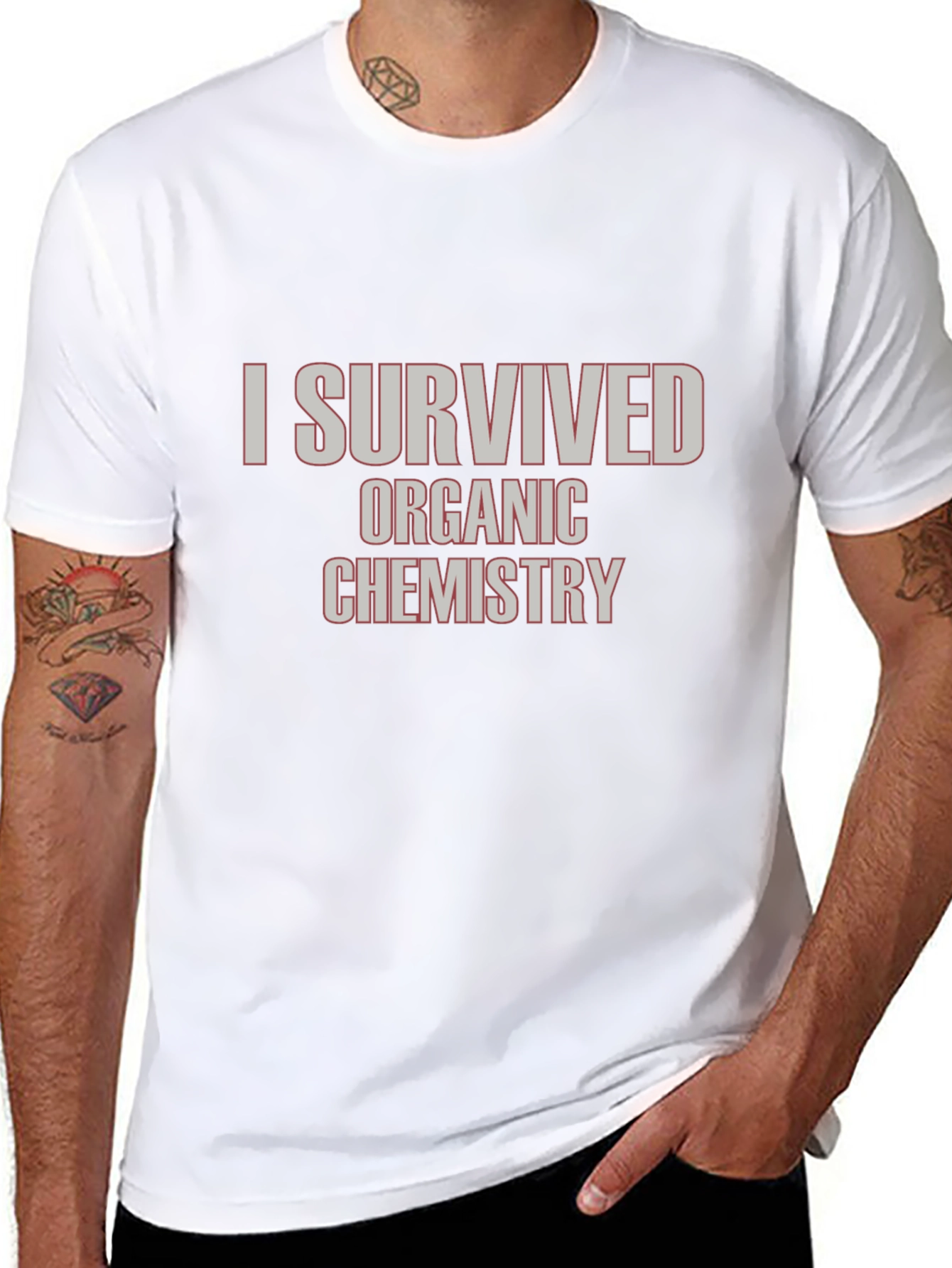 I Survived Organic Chemistry Black T-Shirt