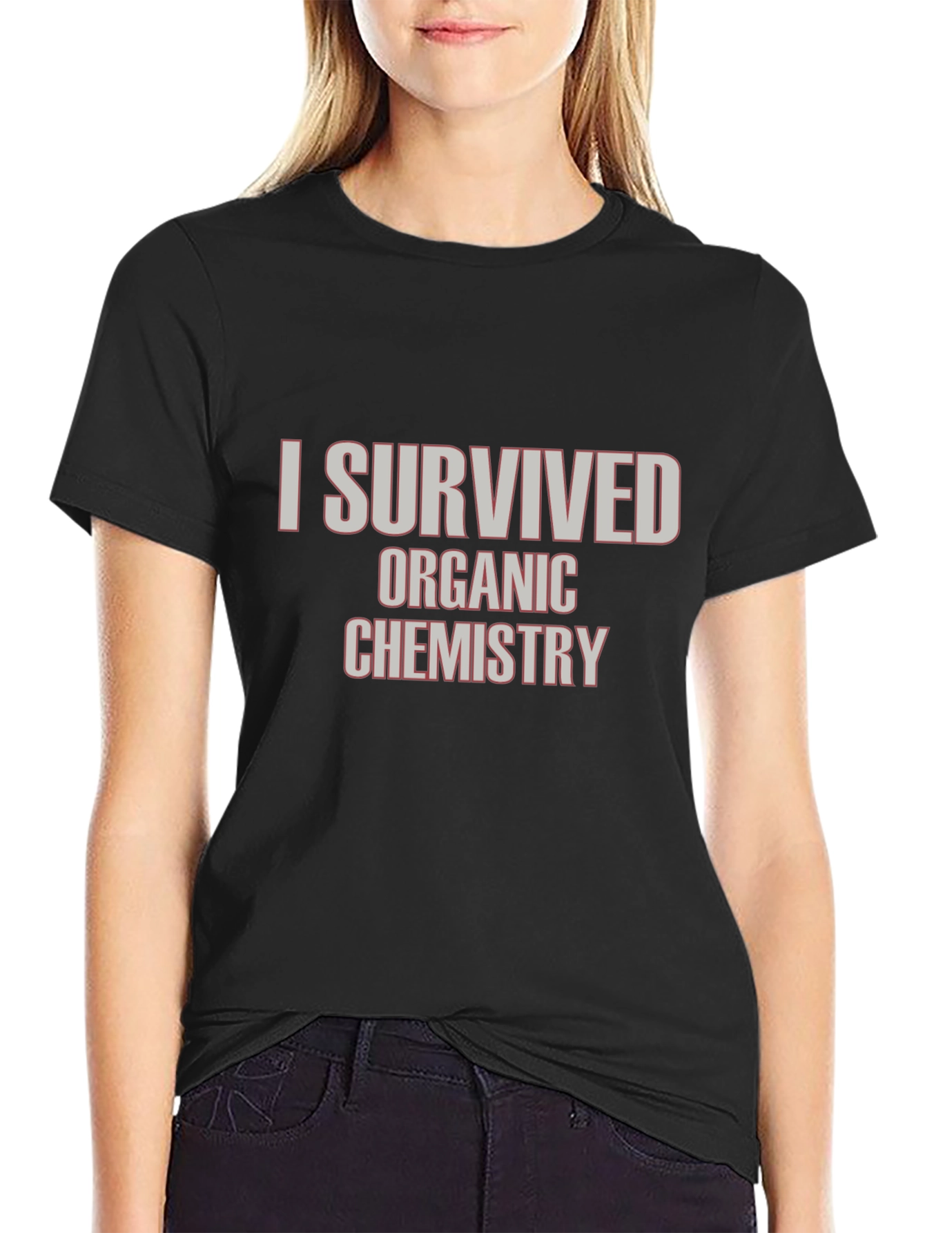 I Survived Organic Chemistry Black T-Shirt