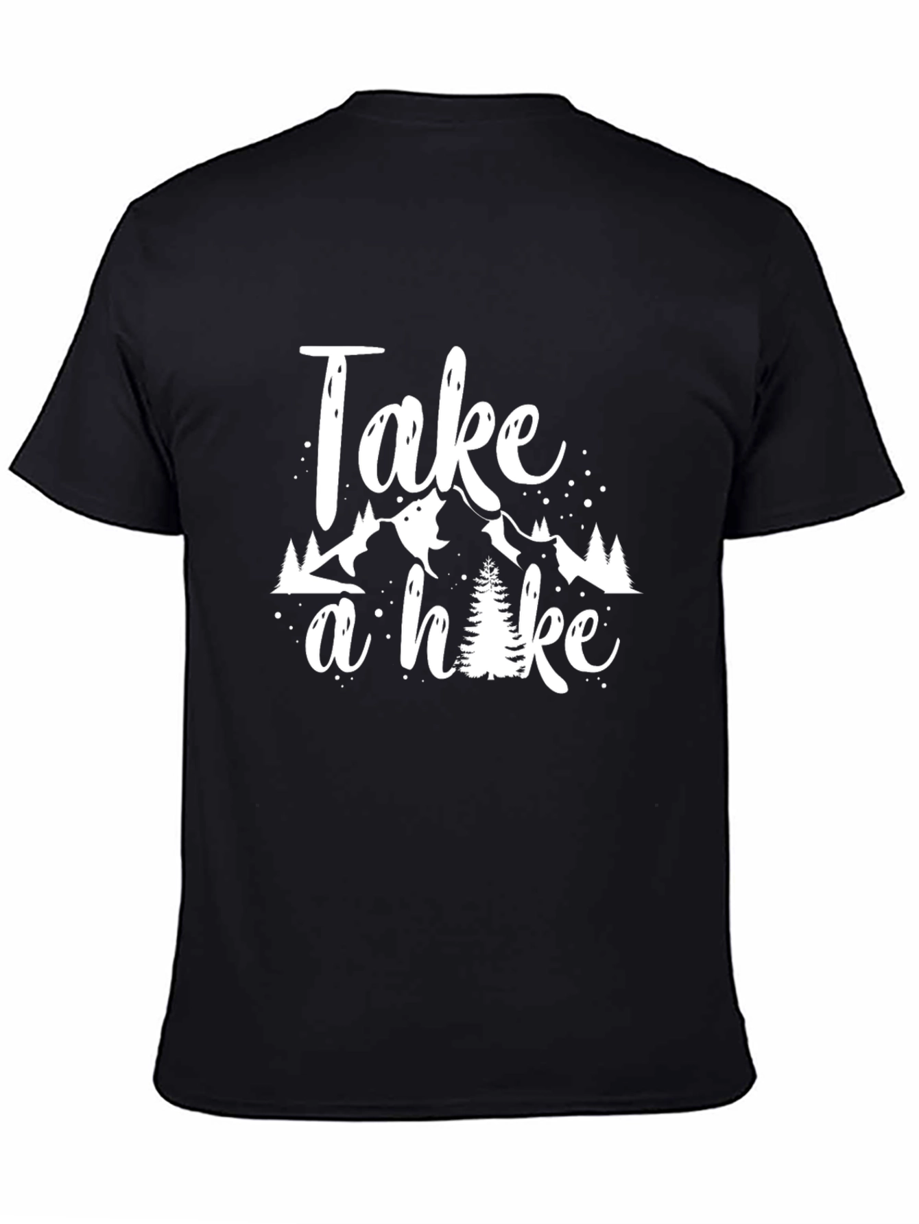 Take a Hike Black T-Shirt - Nature Adventure Tee