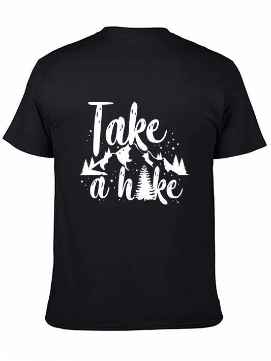 Take a Hike Black T-Shirt - Nature Adventure Tee