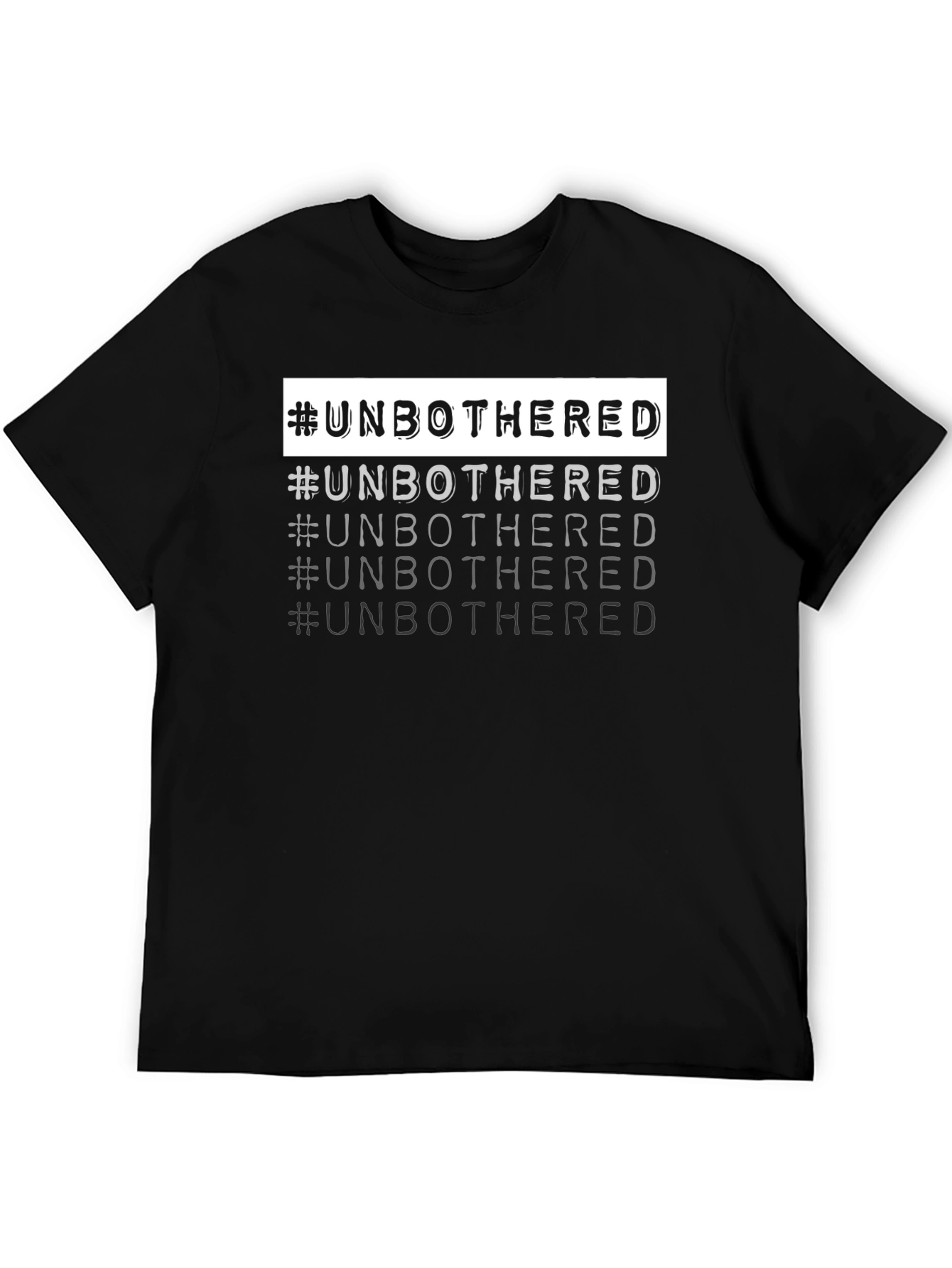 #Unbothered Graphic Tee - Cool & Trendy Black T-Shirt