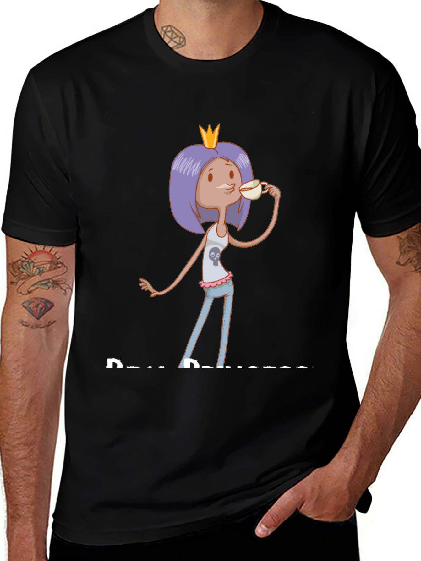 Cartoon Princess Graphic Tee