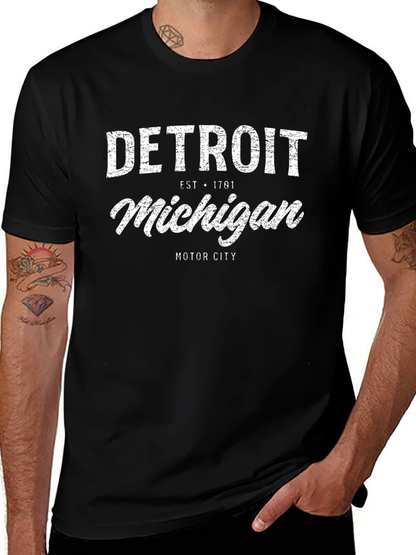 Detroit Michigan Graphic T-Shirt