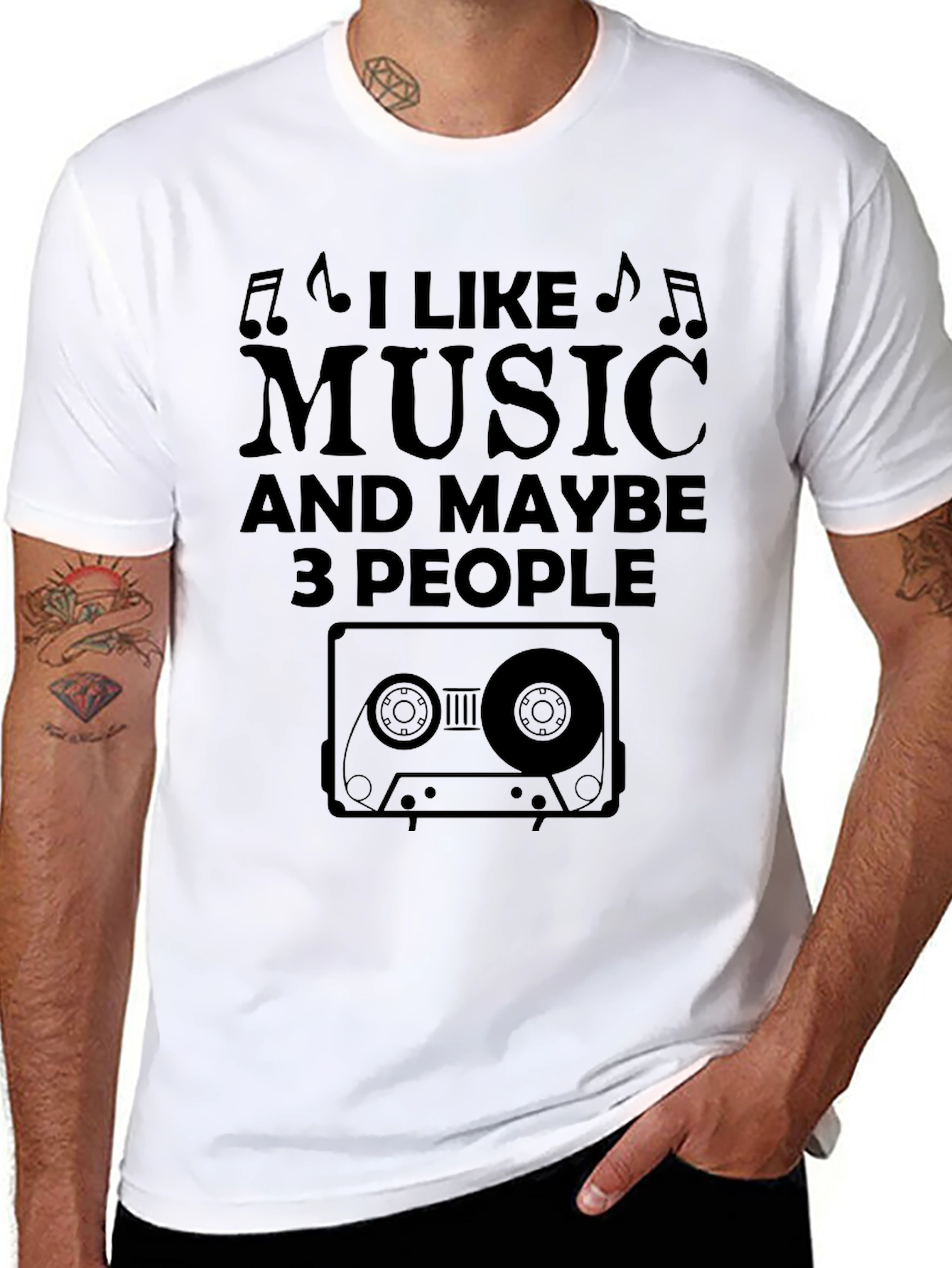 Music Lover T-Shirt - Cassette Tape Graphic Tee