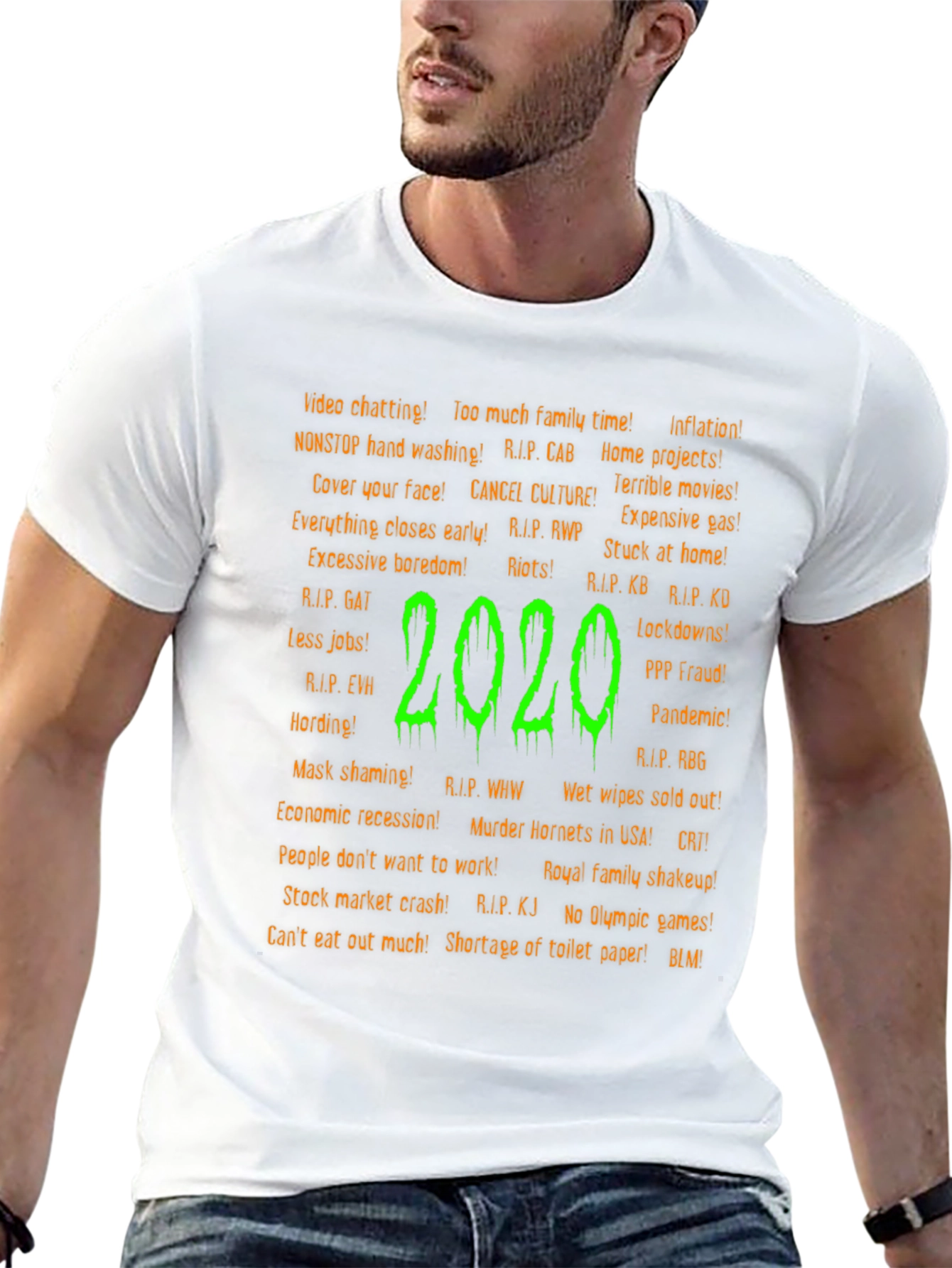 2020 T-Shirt: Pandemic & Pop Culture Black Tee