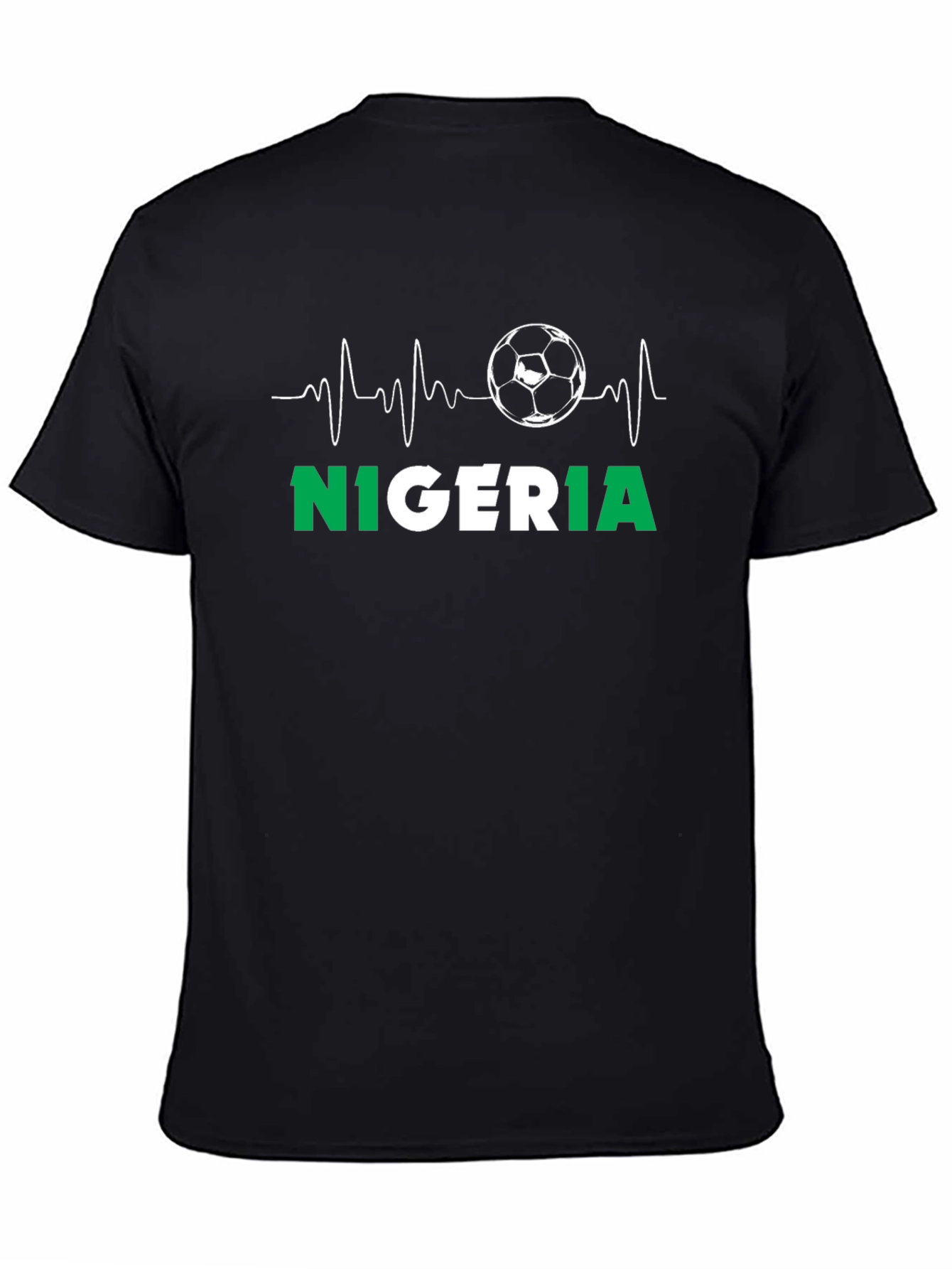 Nigeria Soccer Heartbeat T-Shirt