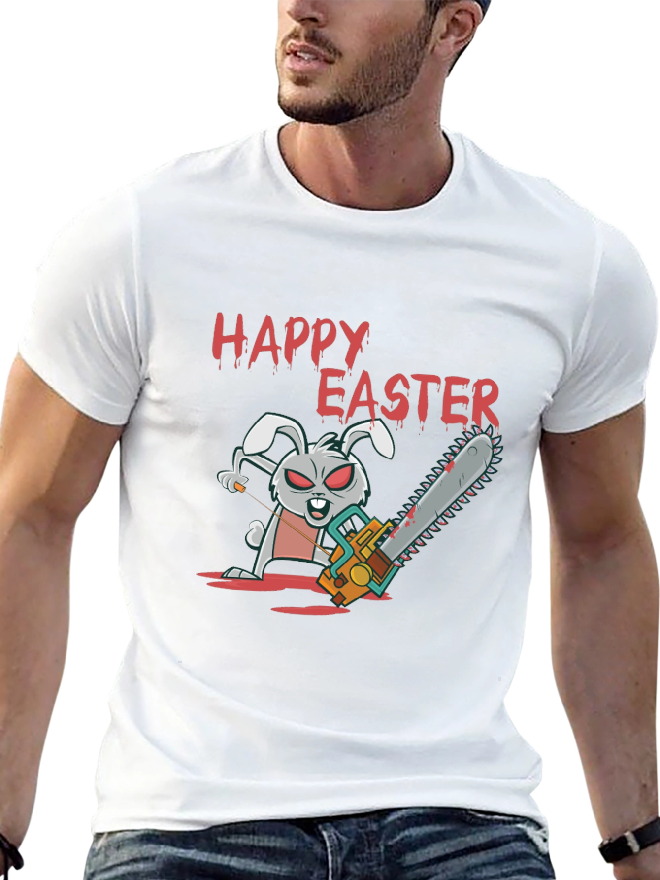 Happy Easter Scary Bunny T-Shirt
