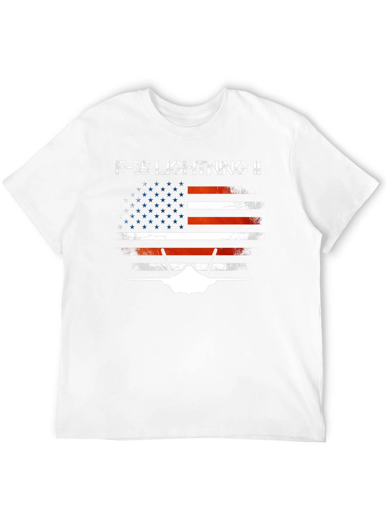 F-35 Lightning II American Flag T-Shirt